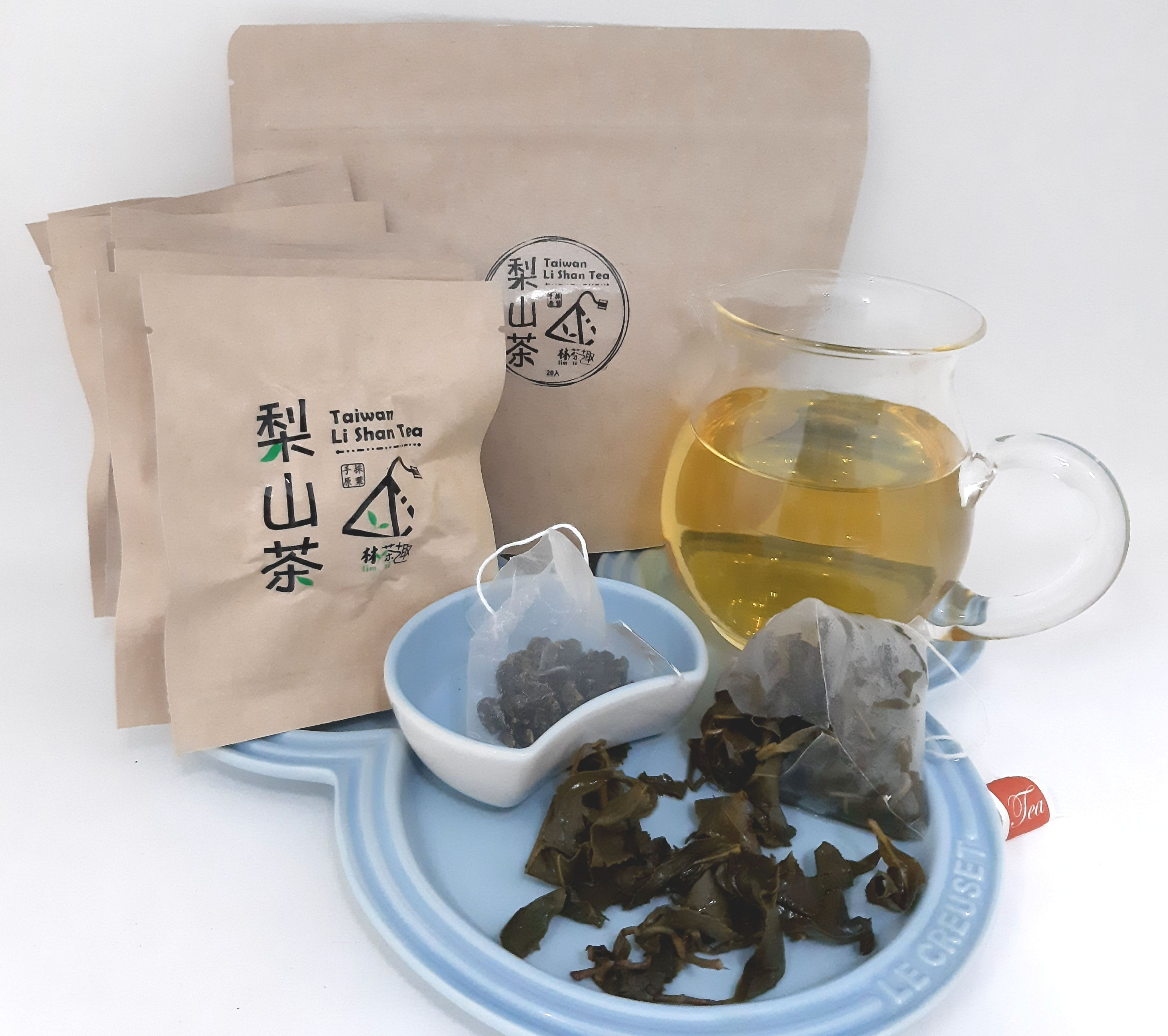 梨山茶 清香 烏龍茶 ＂ 手採原葉 ＂ 立體茶包『重量5克』 熱沖 冷泡 天然的好茶味 - 林茶趣
