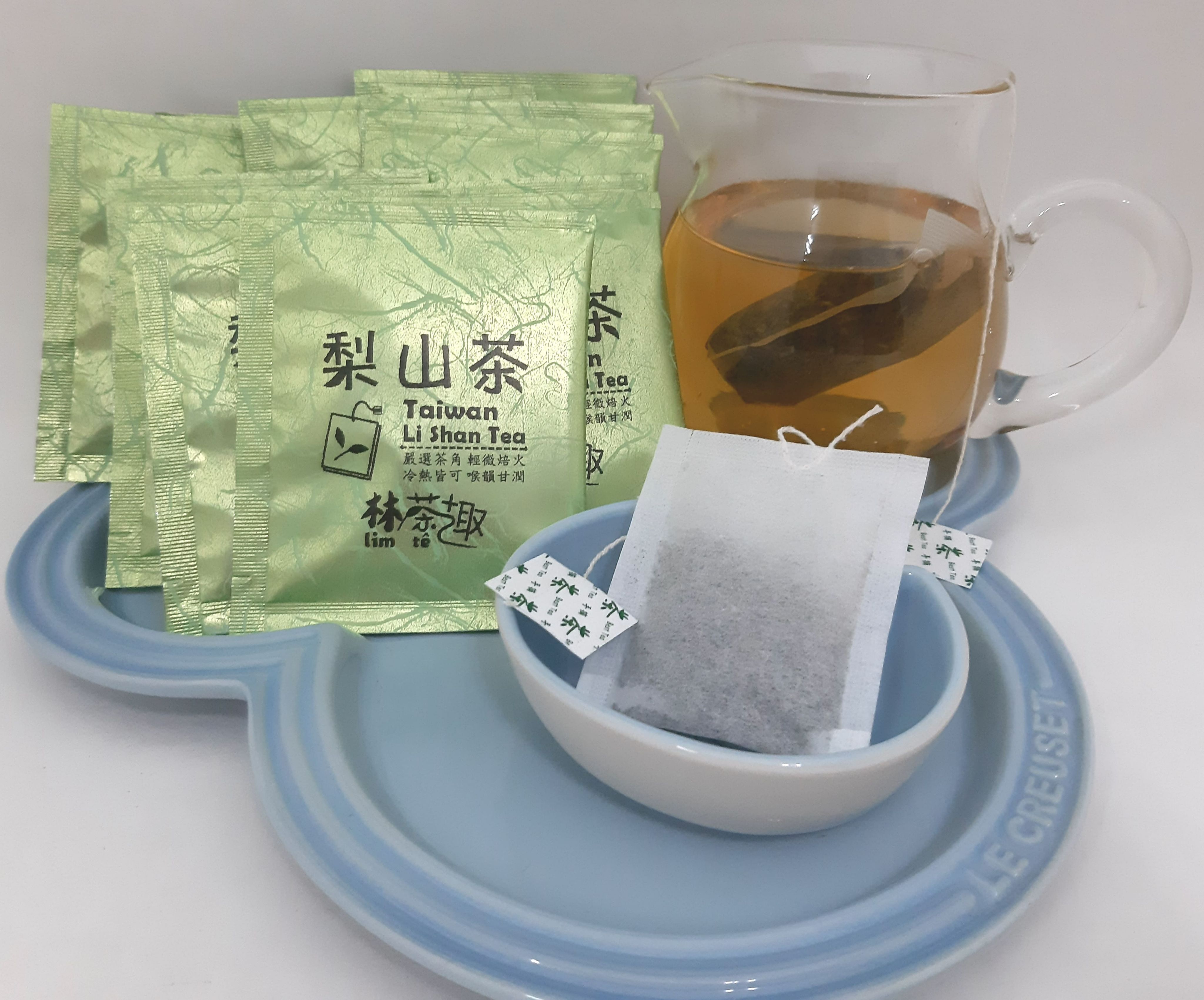 梨山烏龍茶四平面茶包茶角　茶末-熱沖、冷泡天然的好茶味-林茶趣