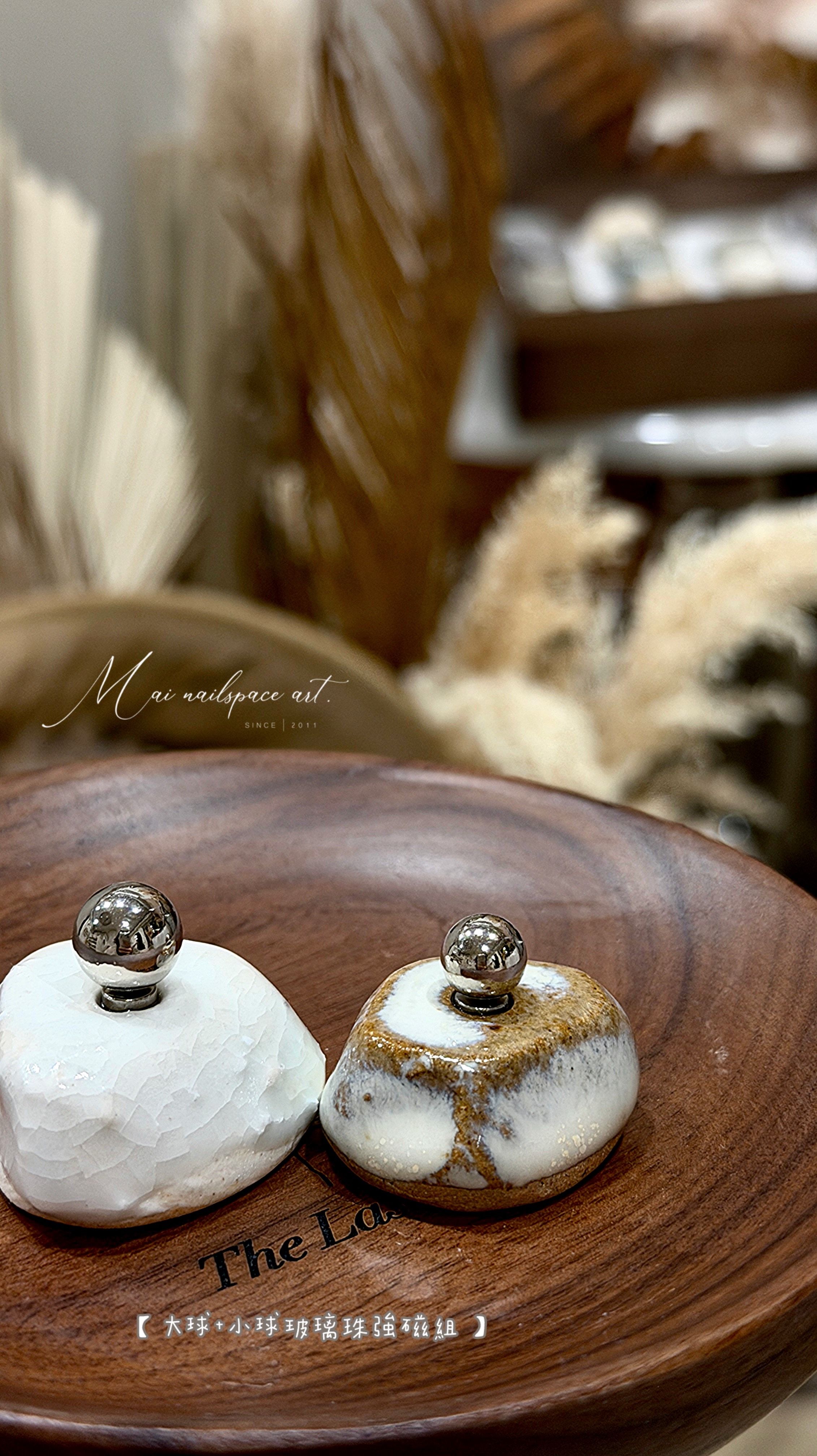 玻璃珠球型強磁大小二入組