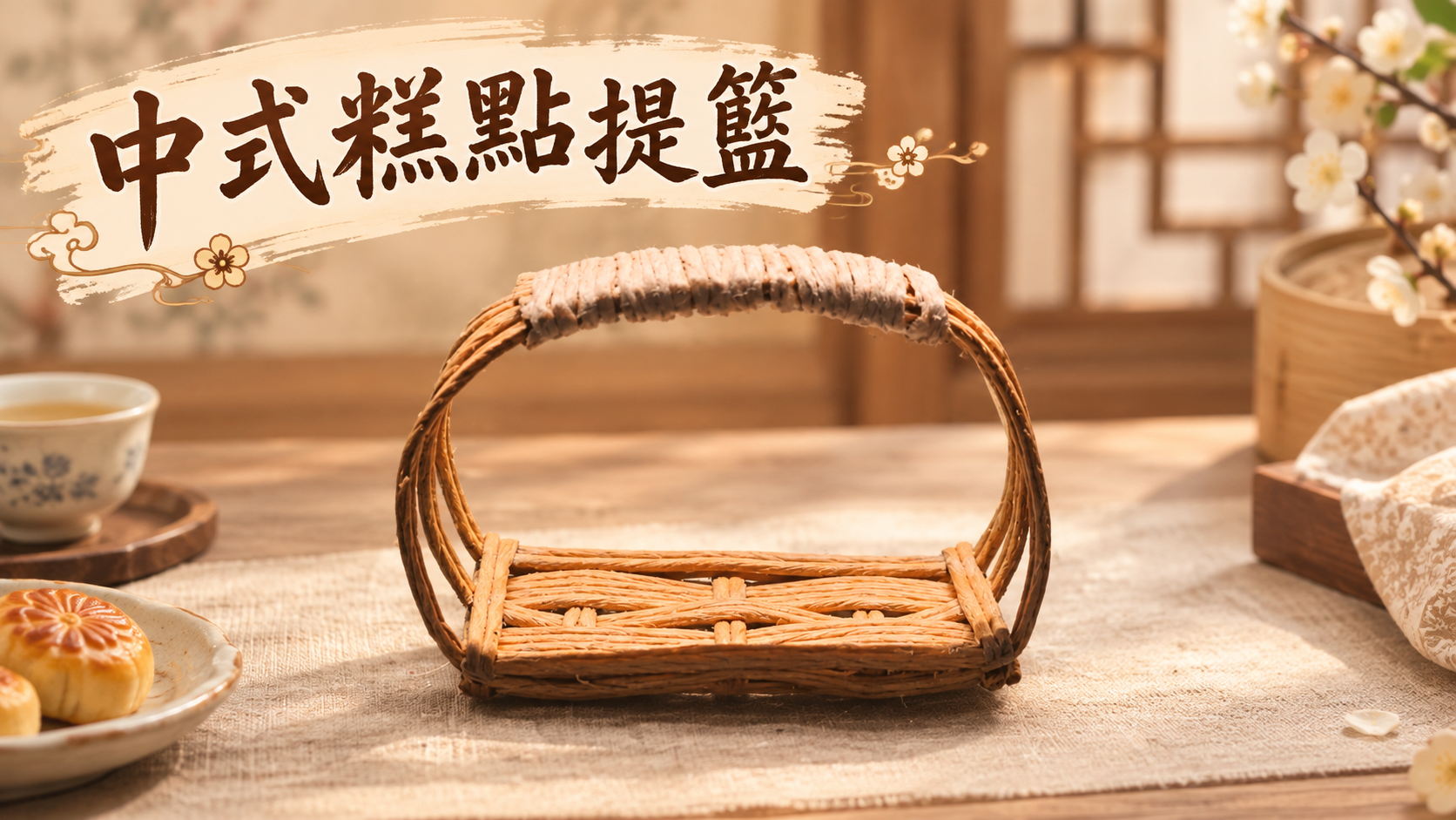 中式糕餅提籃線上課程含材料包