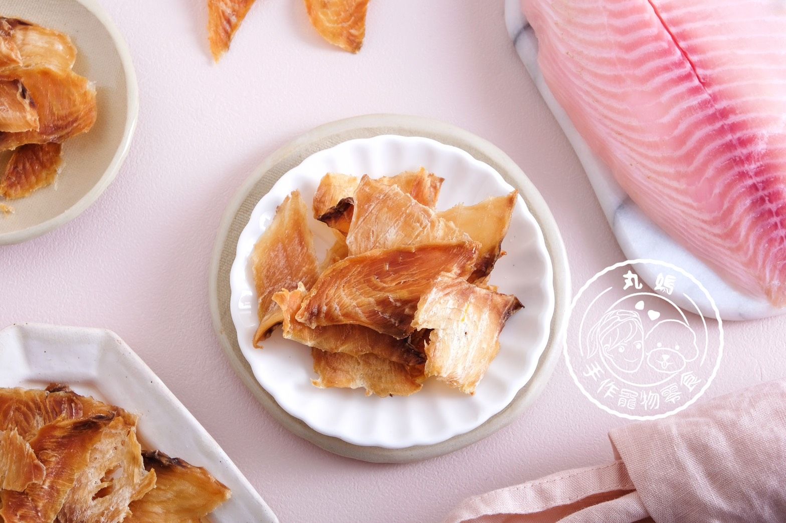 〔丸媽手作寵物零食〕鯛魚片 ｛任選六送一｝❤️天然手作無添加 天天新鮮現做
