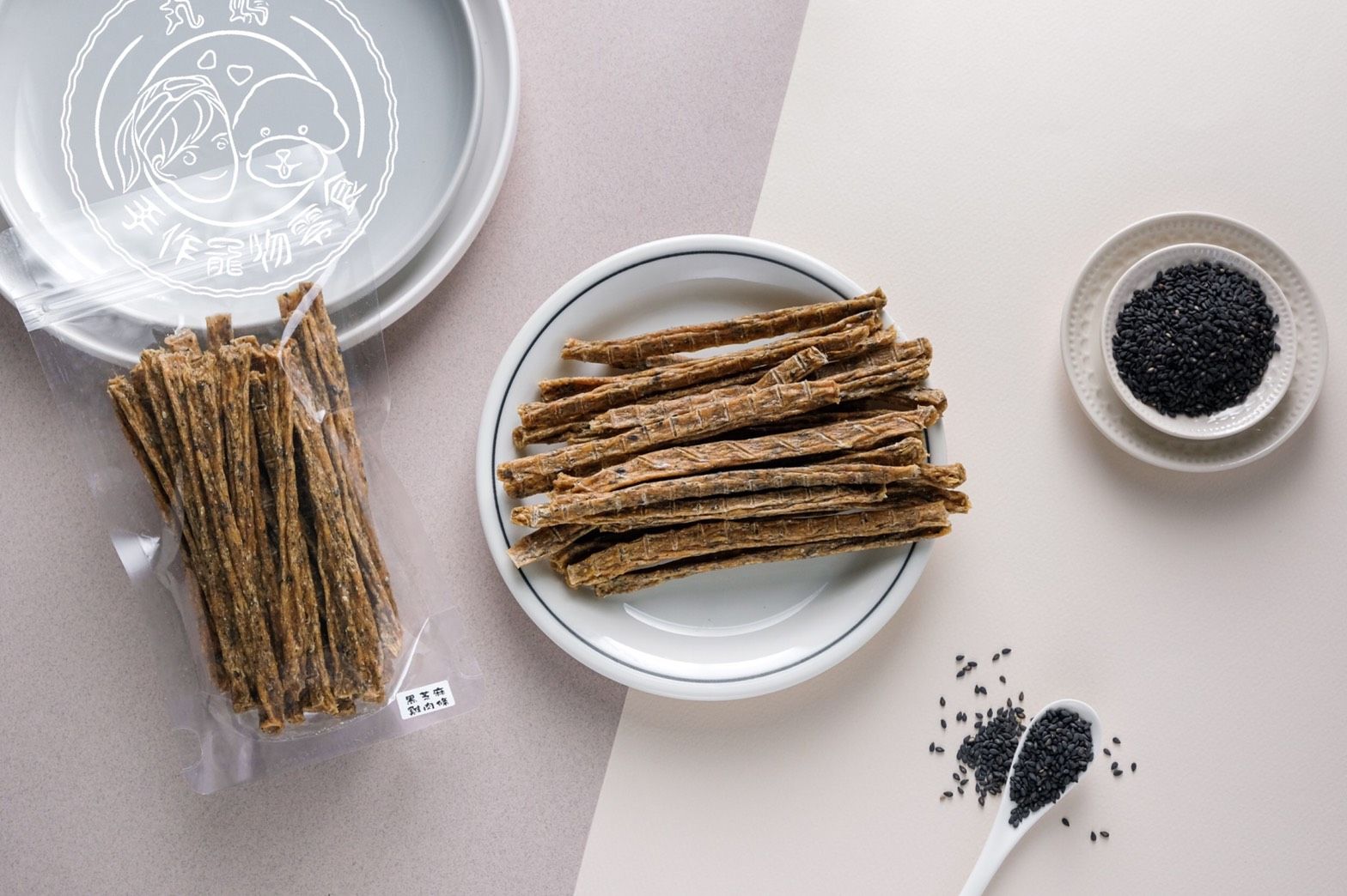 ［丸媽手作寵物零食］黑芝麻雞肉條 ｛任選六送一｝❤️天天新鮮現做