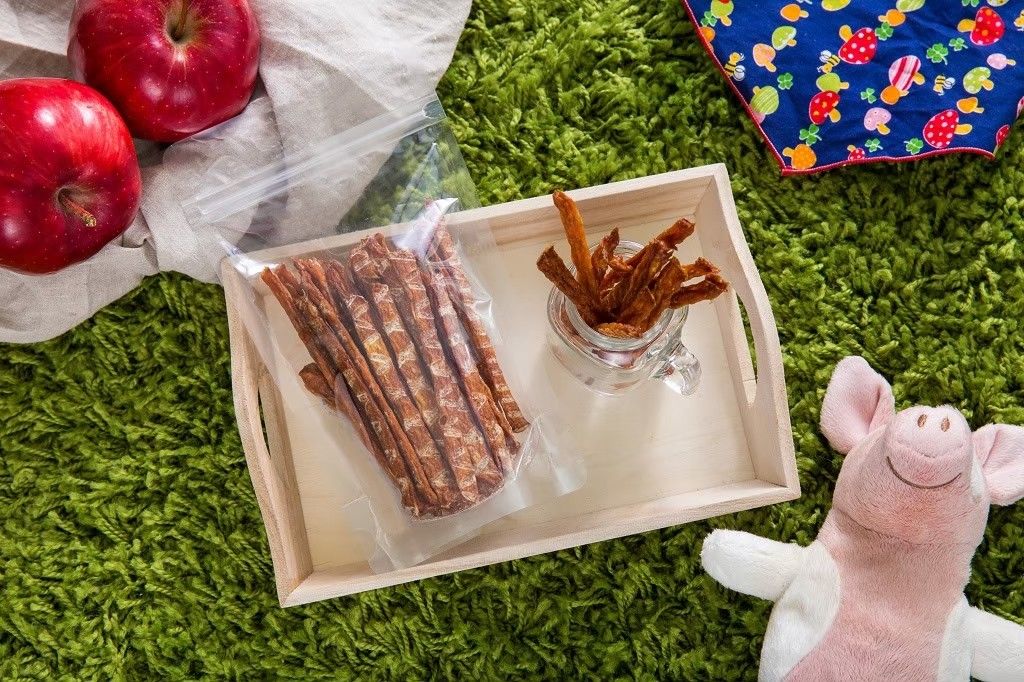 [丸媽寵物零食］🍎蘋果雞肉條  ｛任選六送一｝❤️天然手作無添加  天天新鮮現做