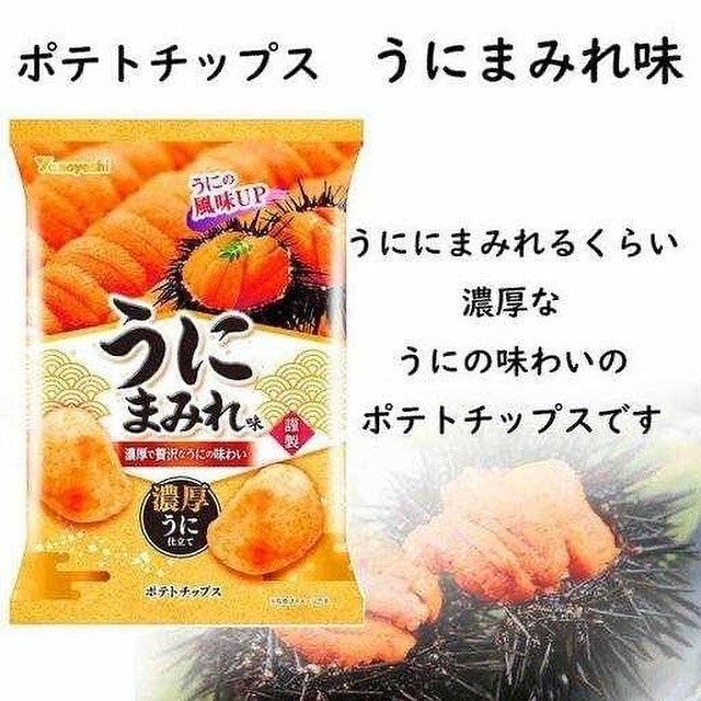 日本進口食品🇯🇵  北海道濃厚海膽風味洋芋片 48g 山芳製菓