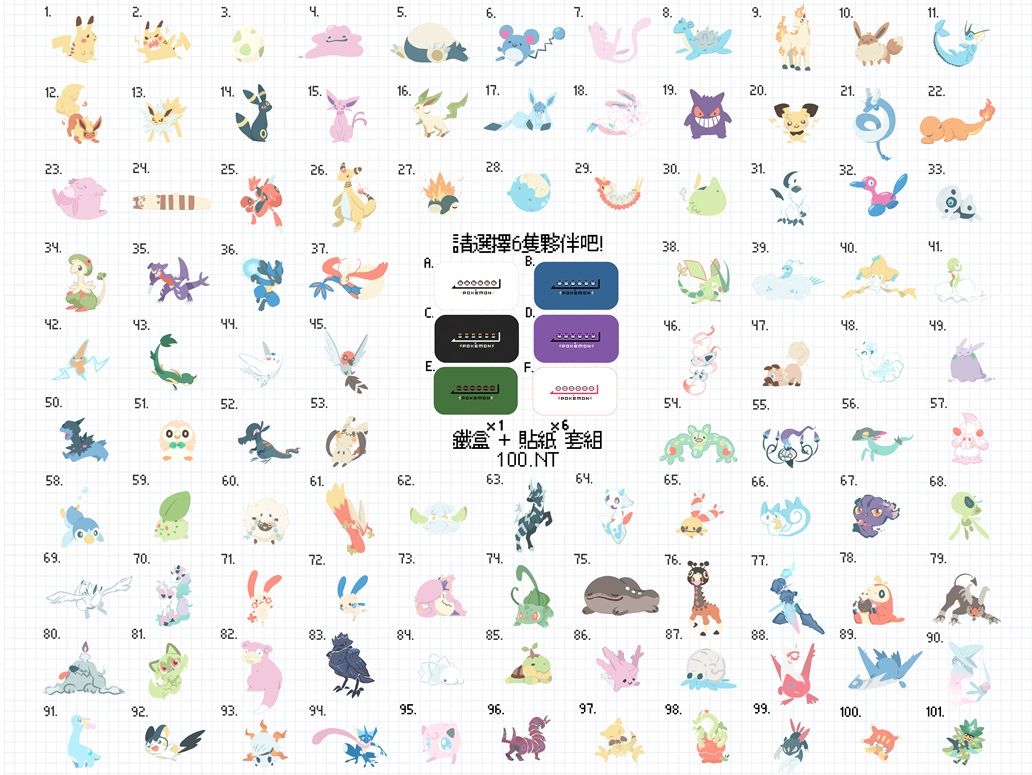 【Pokemon】鐵盒x1+貼紙x6 套組（下單前請務必先填說明欄的品項確認單）