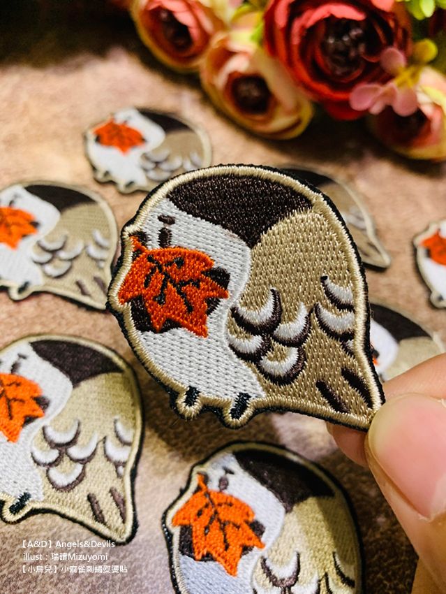 【小鳥兒】白鶺鴒 熨燙貼 / 胸針