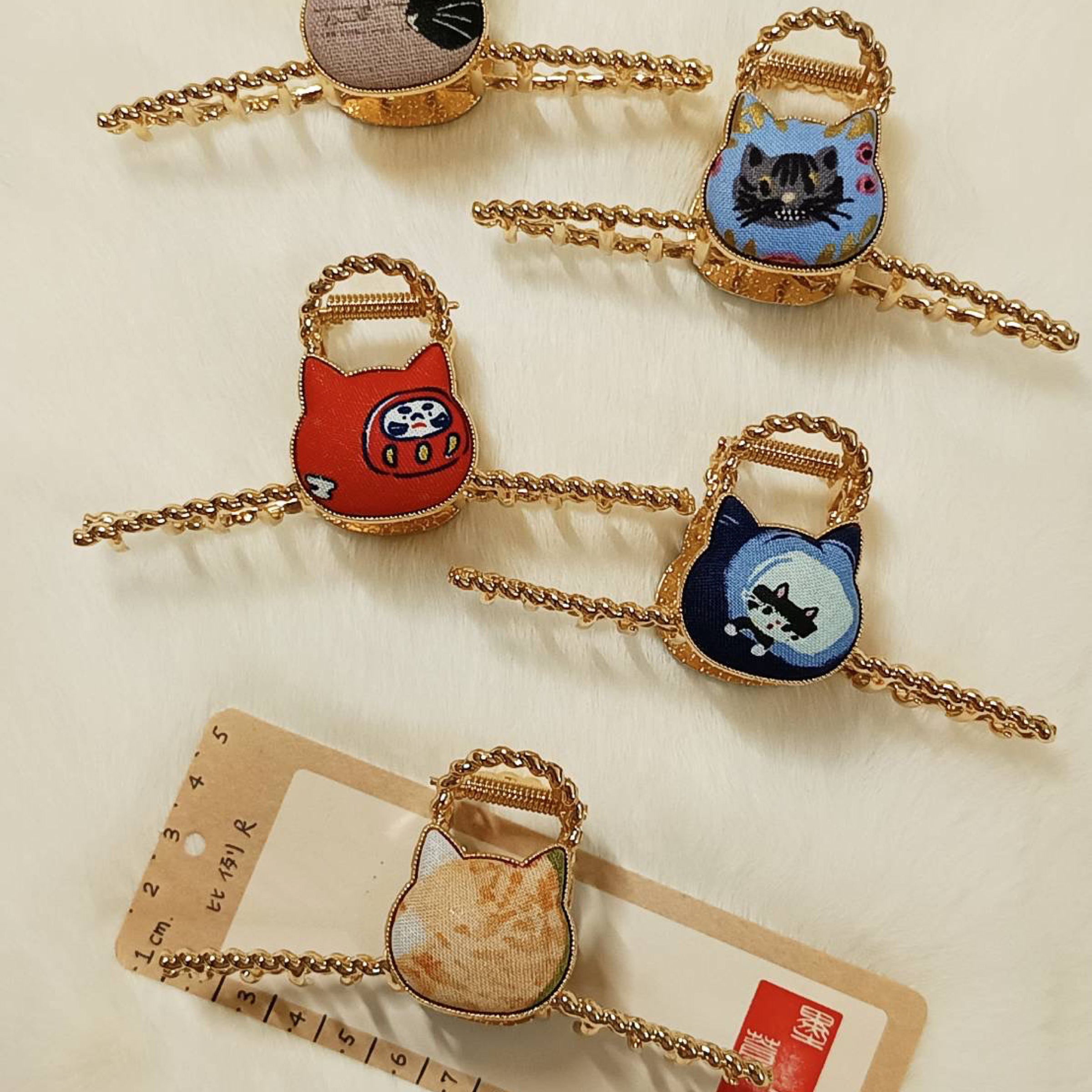 貓貓頭 ‹鯊魚夾11cm›  KC金