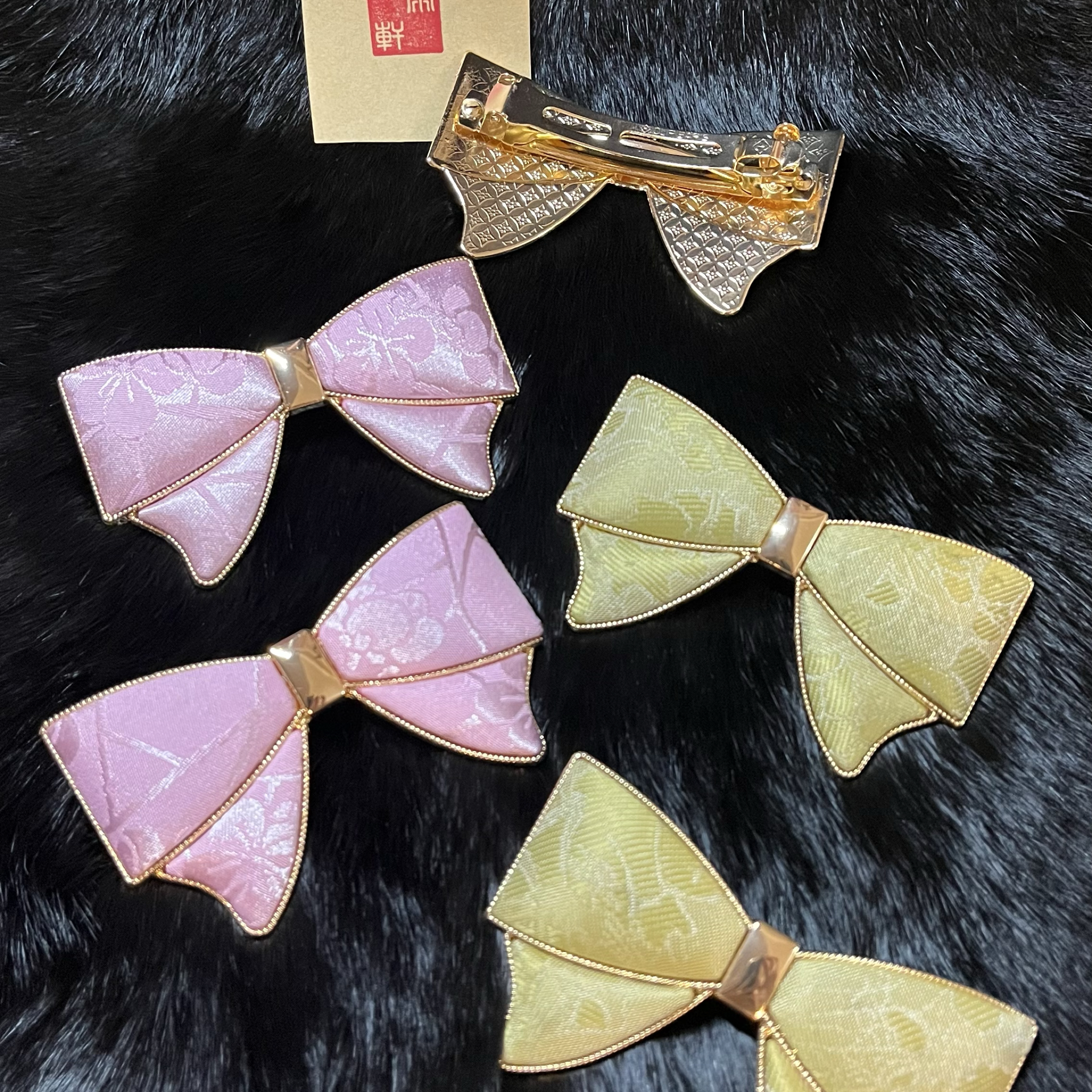 蝴蝶結 ‹彈簧夾9cm› KC金
