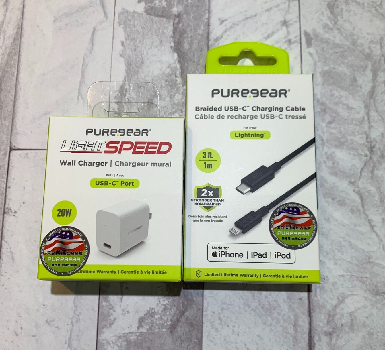 通過Apple MFI官方認證 PURE.GEAR 普格爾 PD Type-C to Lightning PD 20W