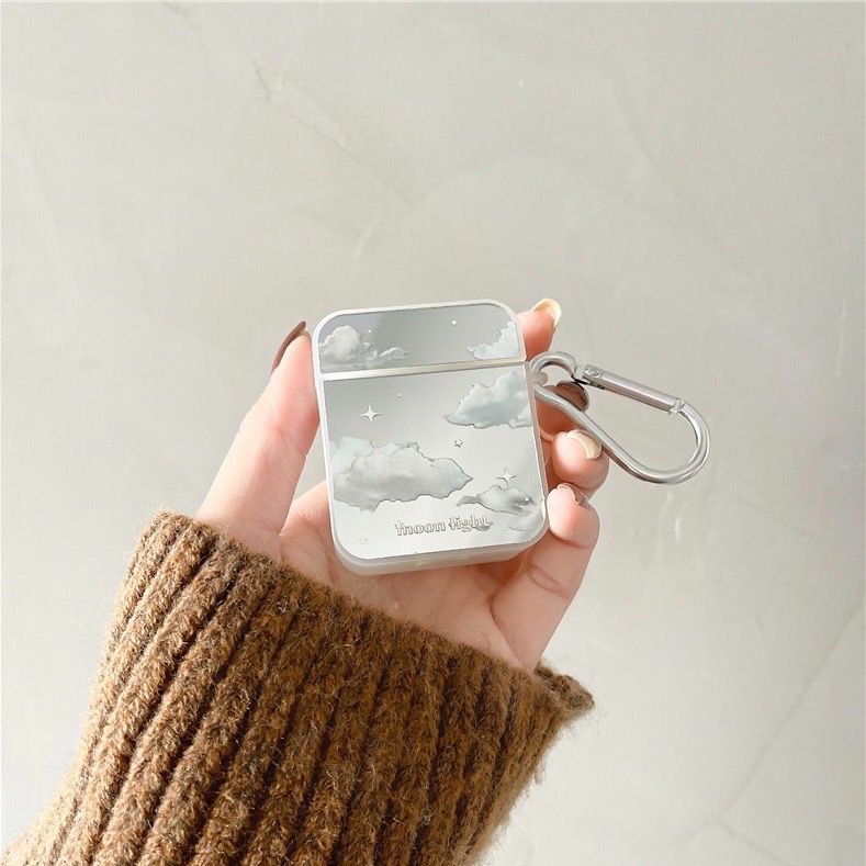 韓系可愛夢幻鏡面雲朵 AirPods 保護殼 保護套 AirPods1/2/3代 AirPods Pro 耳機保護套