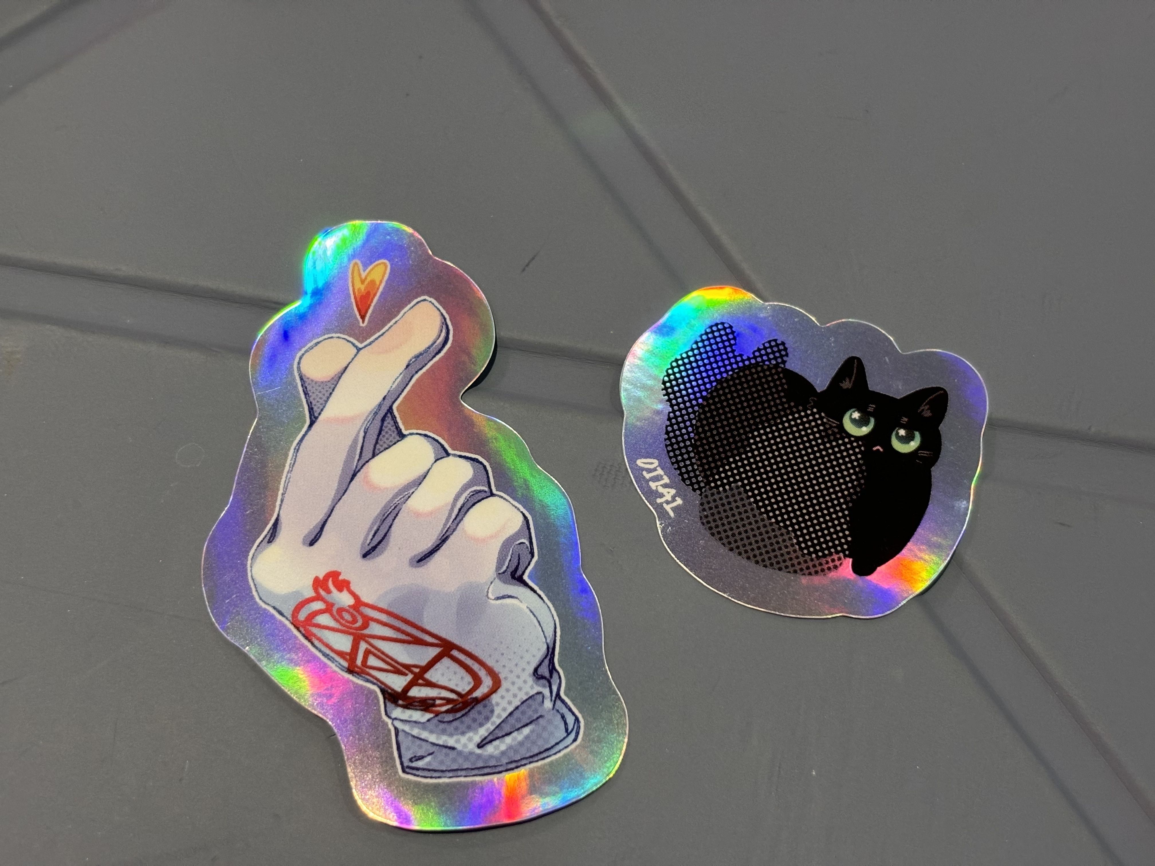 ◉淺瀰｜《手指愛心貼紙》
