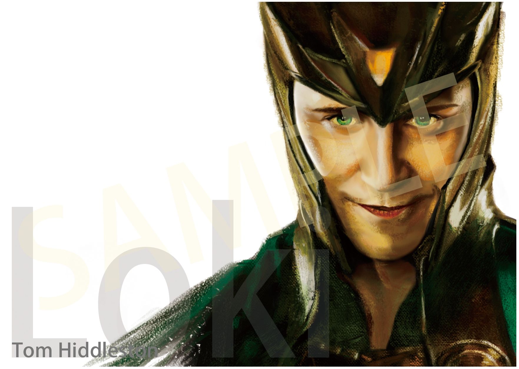 Loki（Tom Hiddleston）寫實明信片