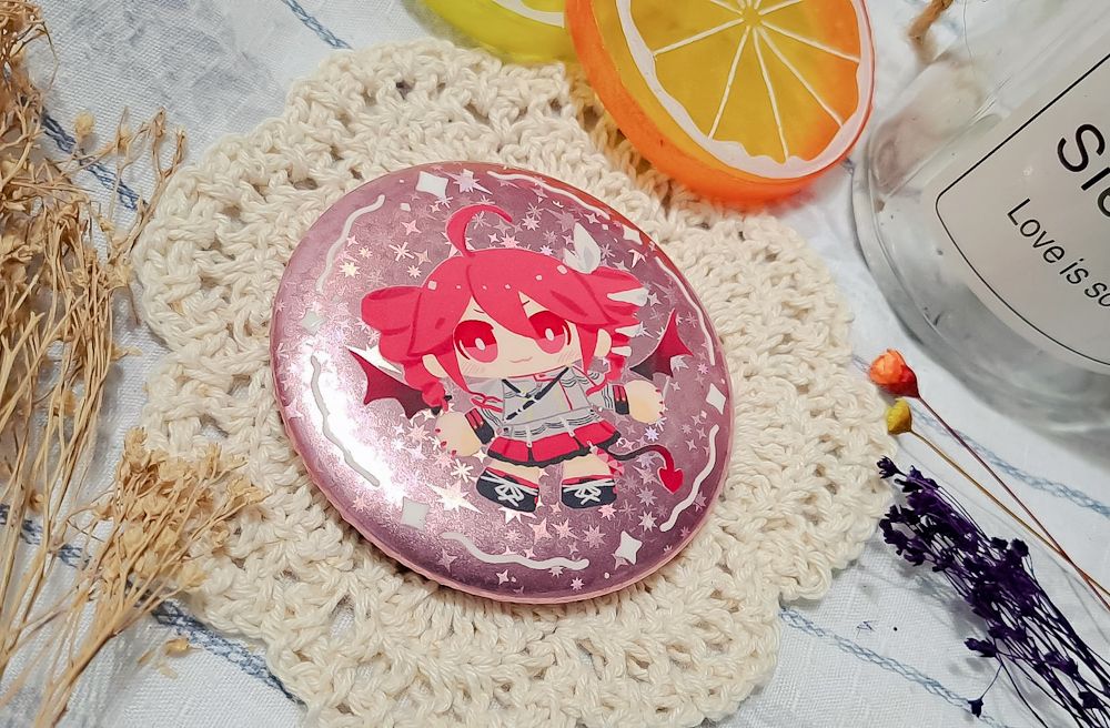 【UTAU】重音テトSV 5.8cm閃底徽章 同人 重音TETO