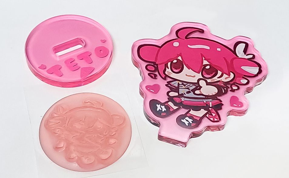 【UTAU】重音テトSV 壓克力立牌印章 重音TETO