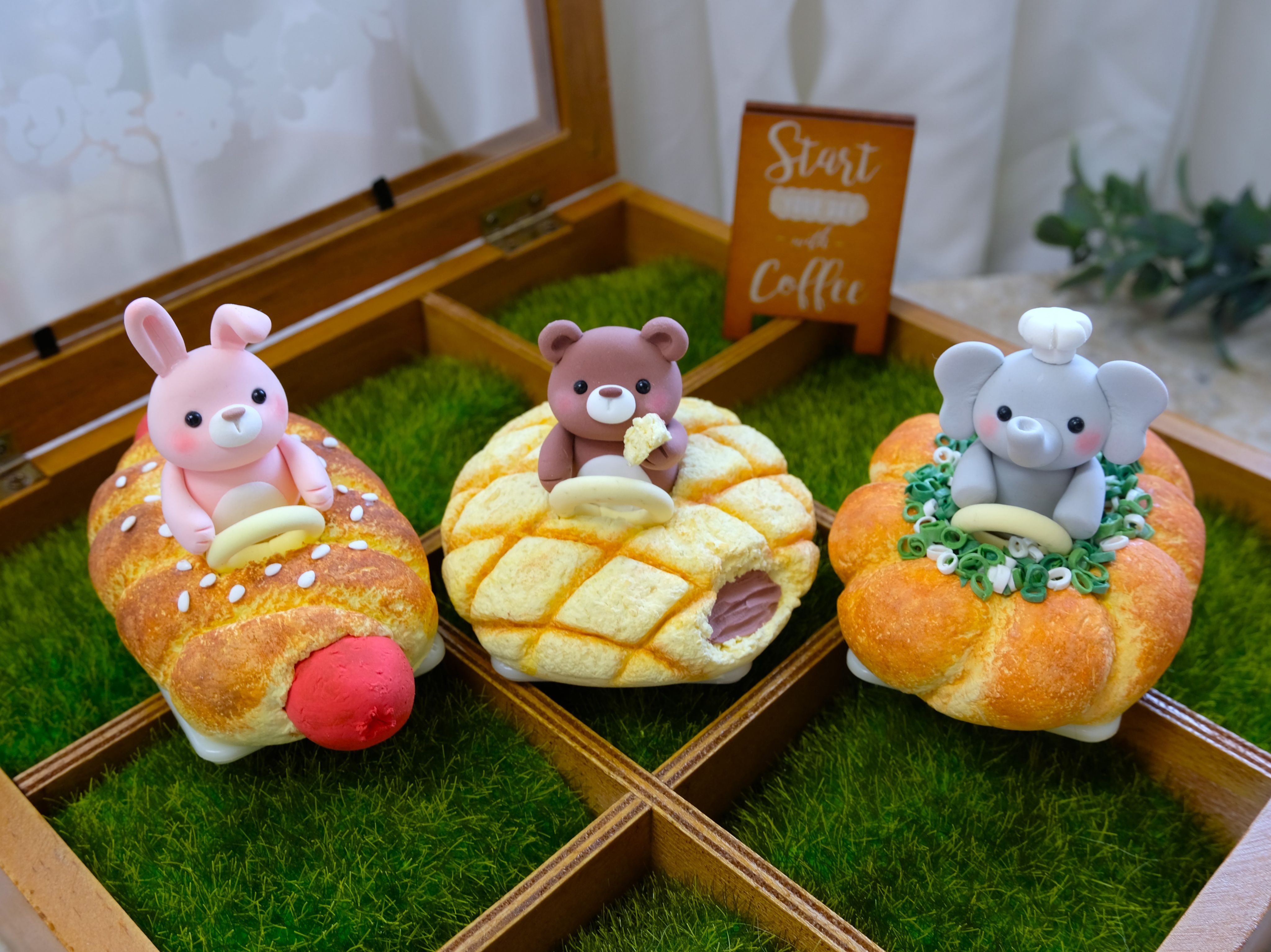 【現貨】動物麵包迴力車 黏土材料包