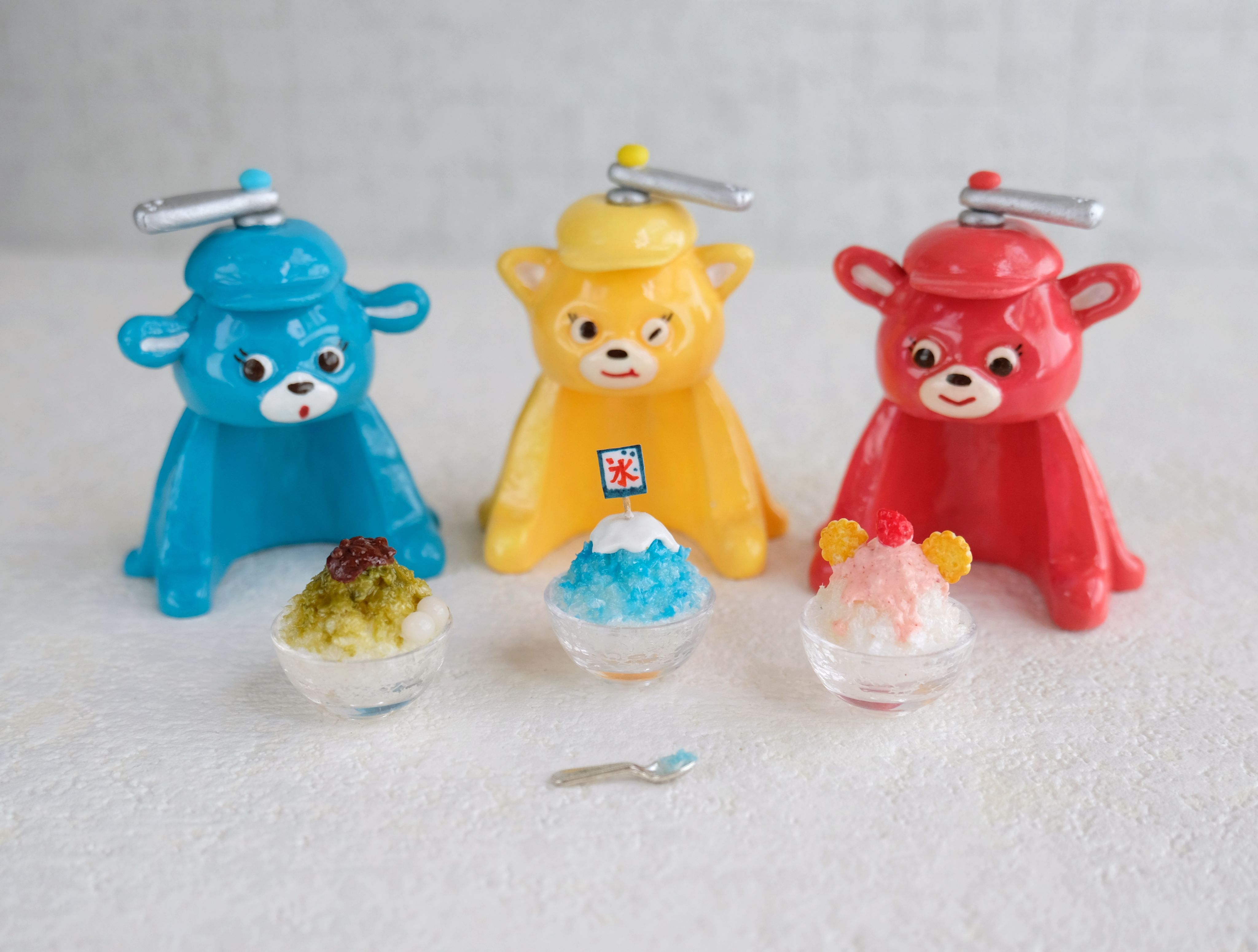 復古迷你刨冰機 黏土材料包 線上影片/DIY