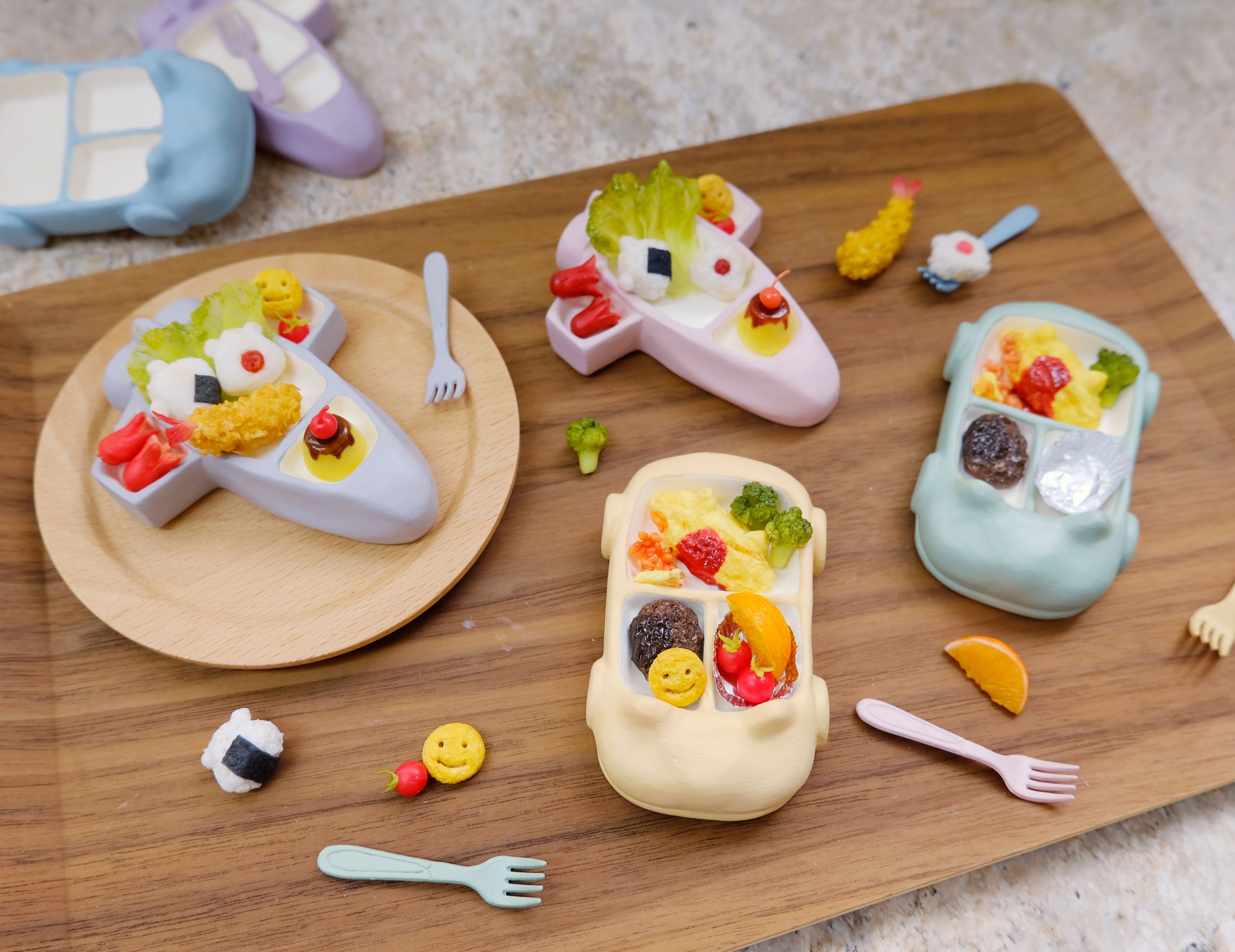 迷你日式兒童餐 擴香石 手作黏土材料包 DIY