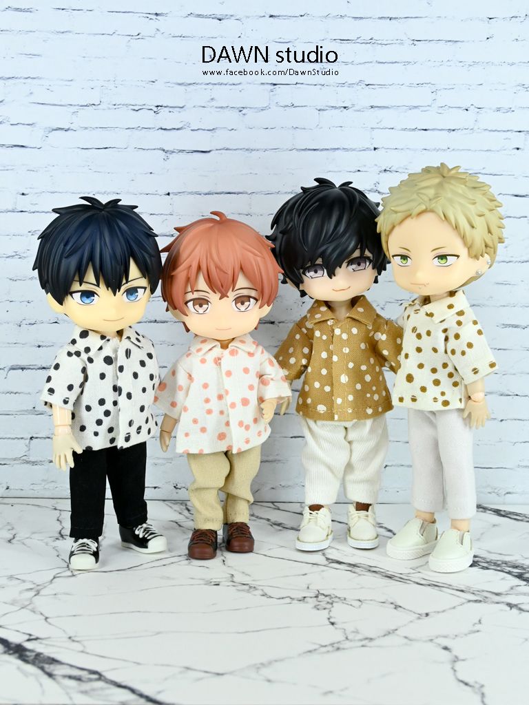 寬版短袖襯衫