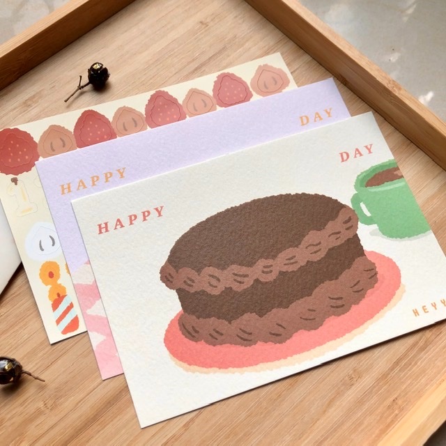 HAPPY DAY 🎂 明信片組 | HEYYO Goods