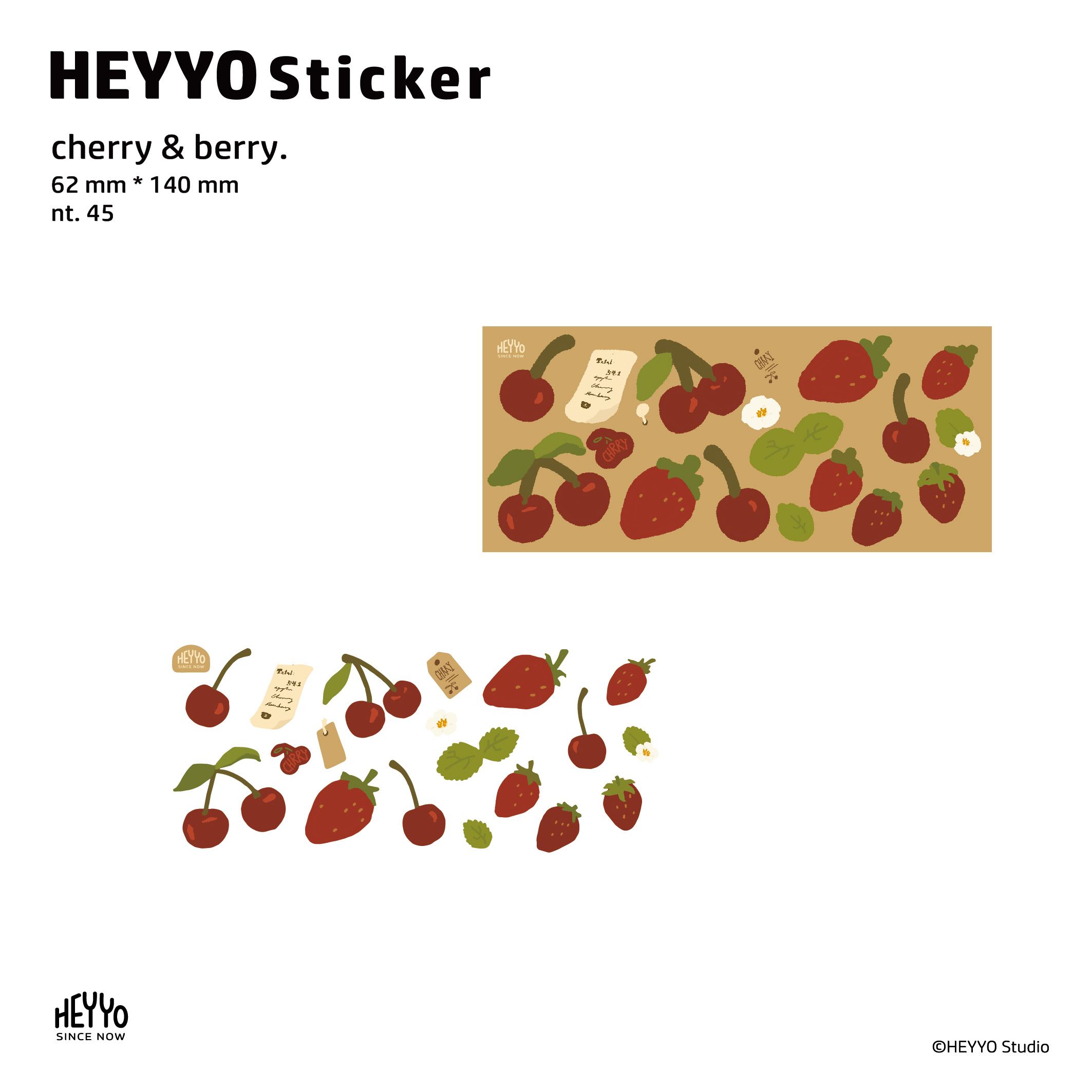 水果攤系列  刀模貼紙｜ HEYYO Sticker