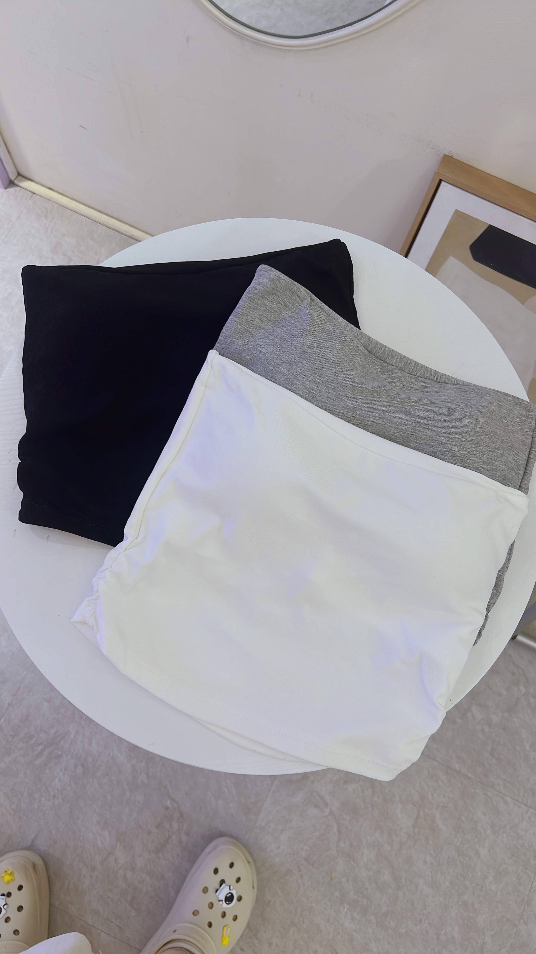 棉質彈性平口 bra top