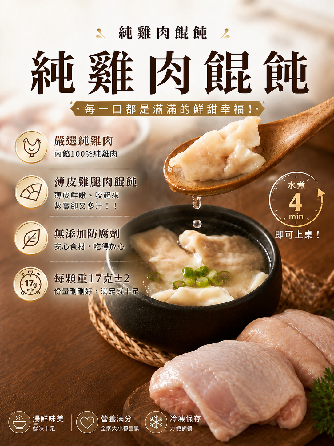 雞腿肉餛飩
