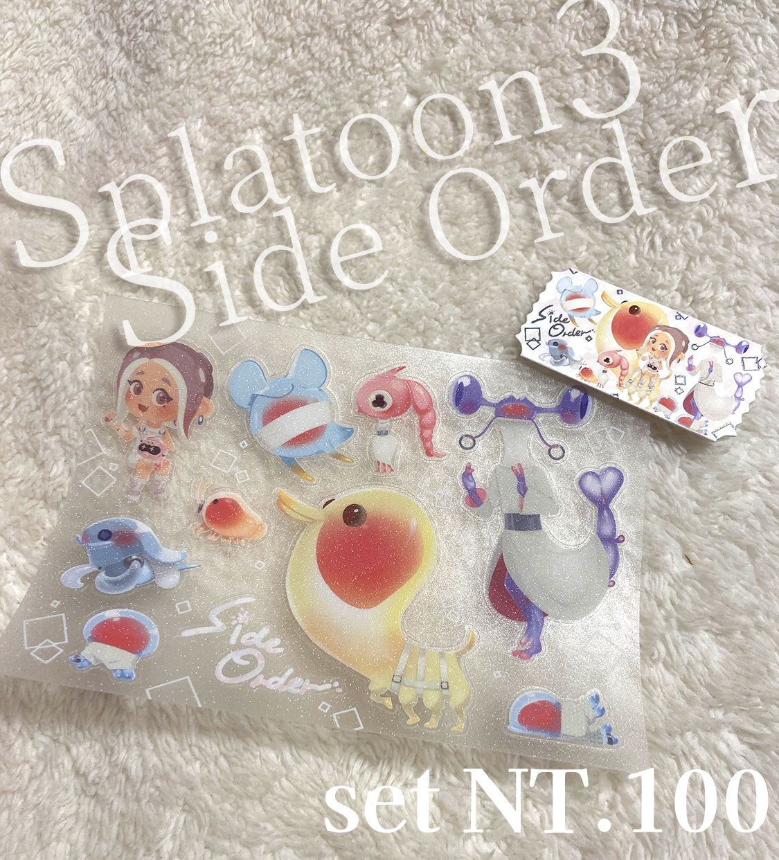 斯普拉遁3　貼紙+燙金票根貼紙 set