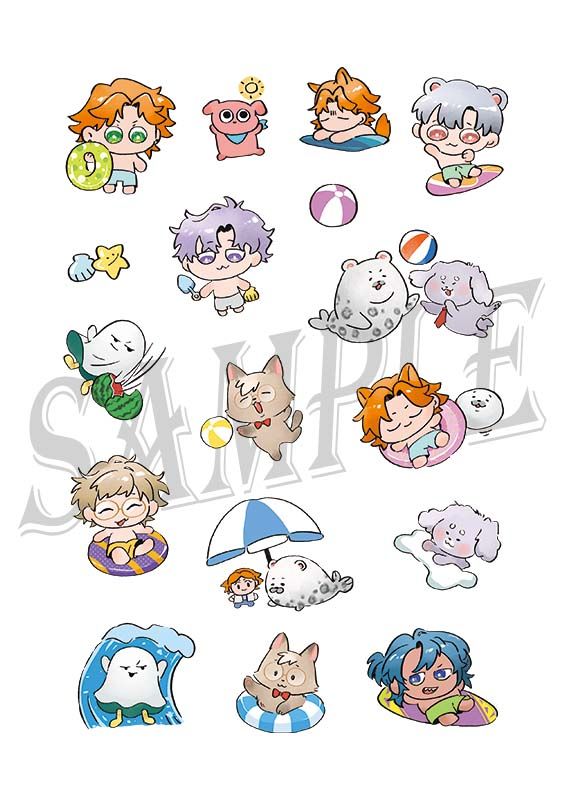 [阿萬]阿萬與動物好朋友夏日遊玩貼紙