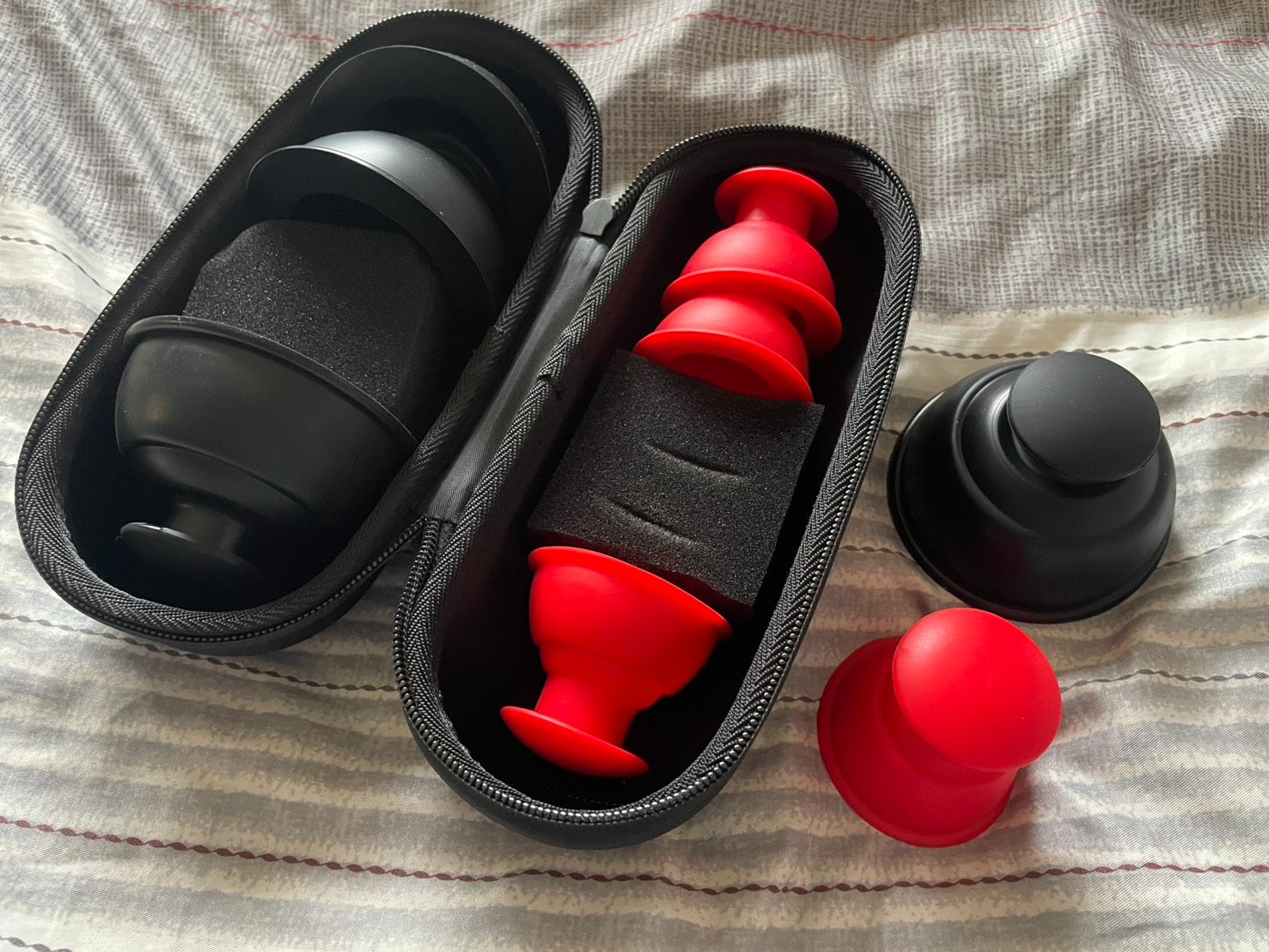 運動矽膠拔罐器-10件收納套組