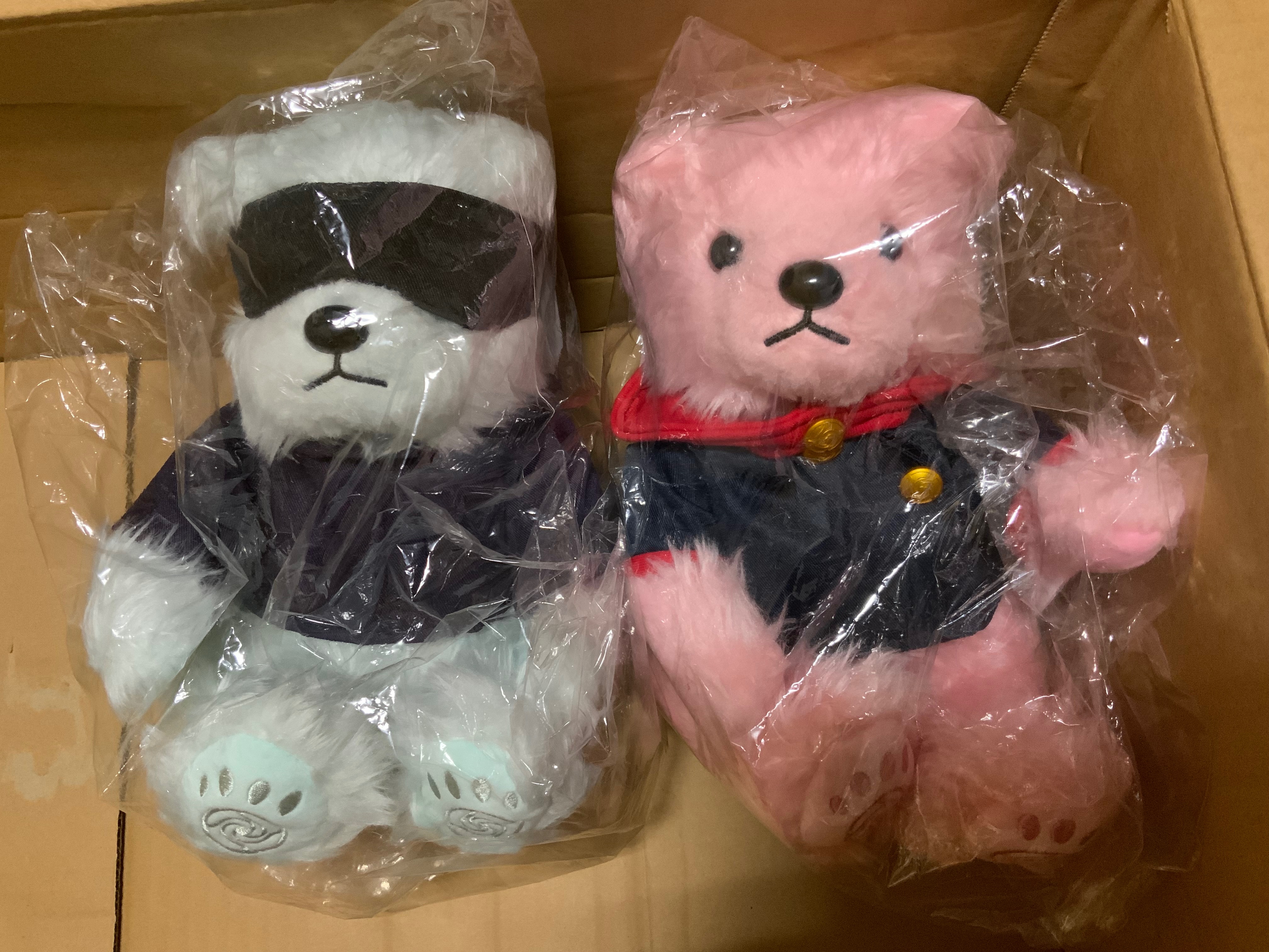 【二手 / 咒術】日本7-NET限定 泰迪熊（五條+虎杖）兩隻一組不拆售