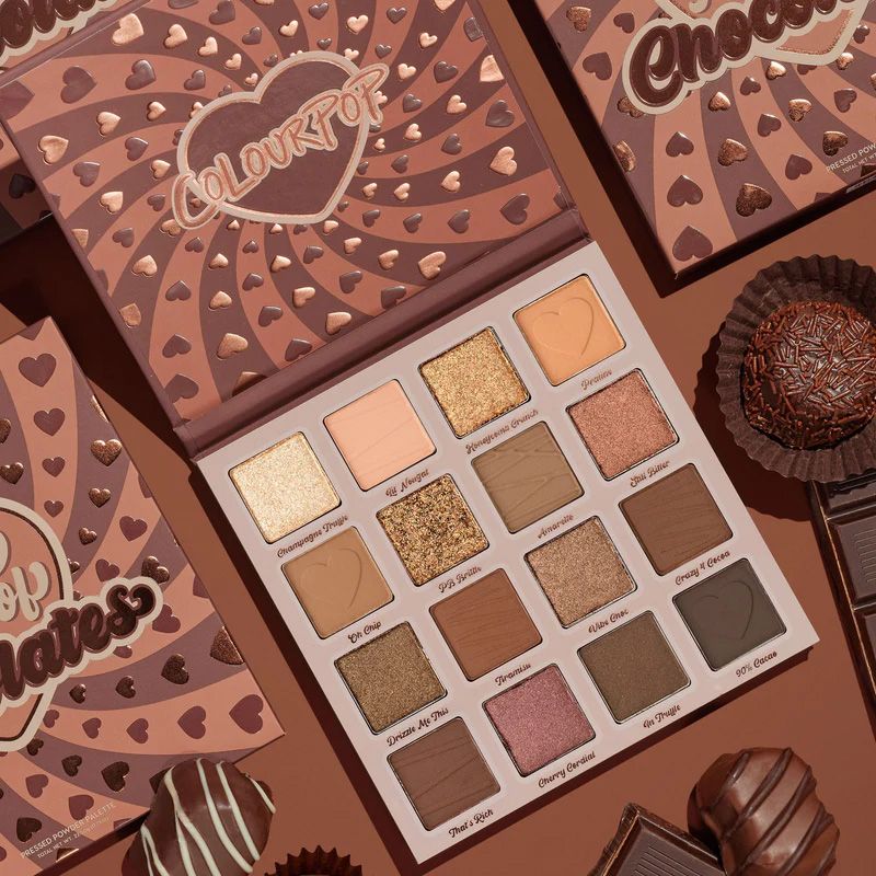 現貨🍫Colourpop 苦甜巧克力 Not a Box of Chocolates 巧克力眼影盤 日常 唇彩唇膏 眼