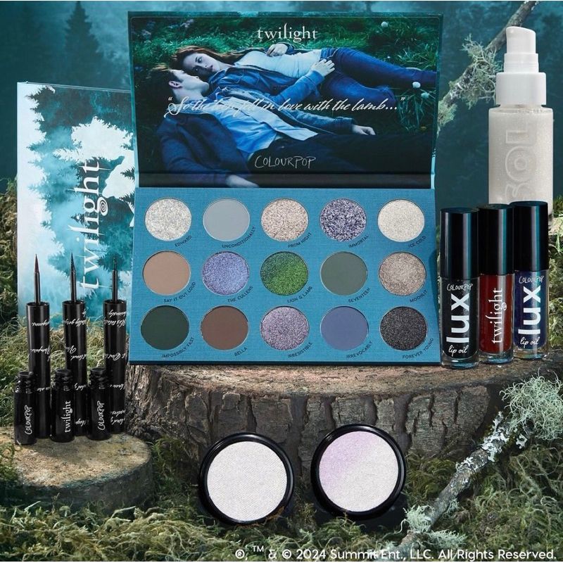 Colourpop 暮光之城 15色眼影盤 高光打亮 唇油 身體亮膚油 吸血鬼 冷調眼影 Twilight 愛德華 貝拉