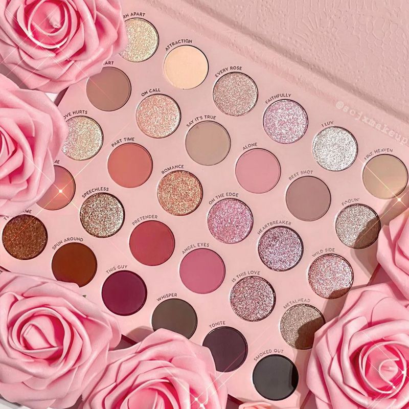 現貨 Colourpop 玫瑰色系 30色眼影盤 煙霧roses 煙燻 rock candy珠光眼影