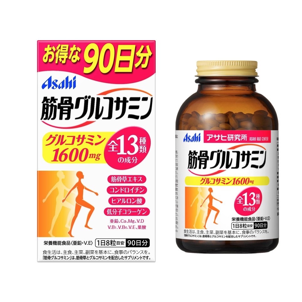 Asahi 朝日 1600mg 13種 加強型筋骨軟骨素720錠（90日）