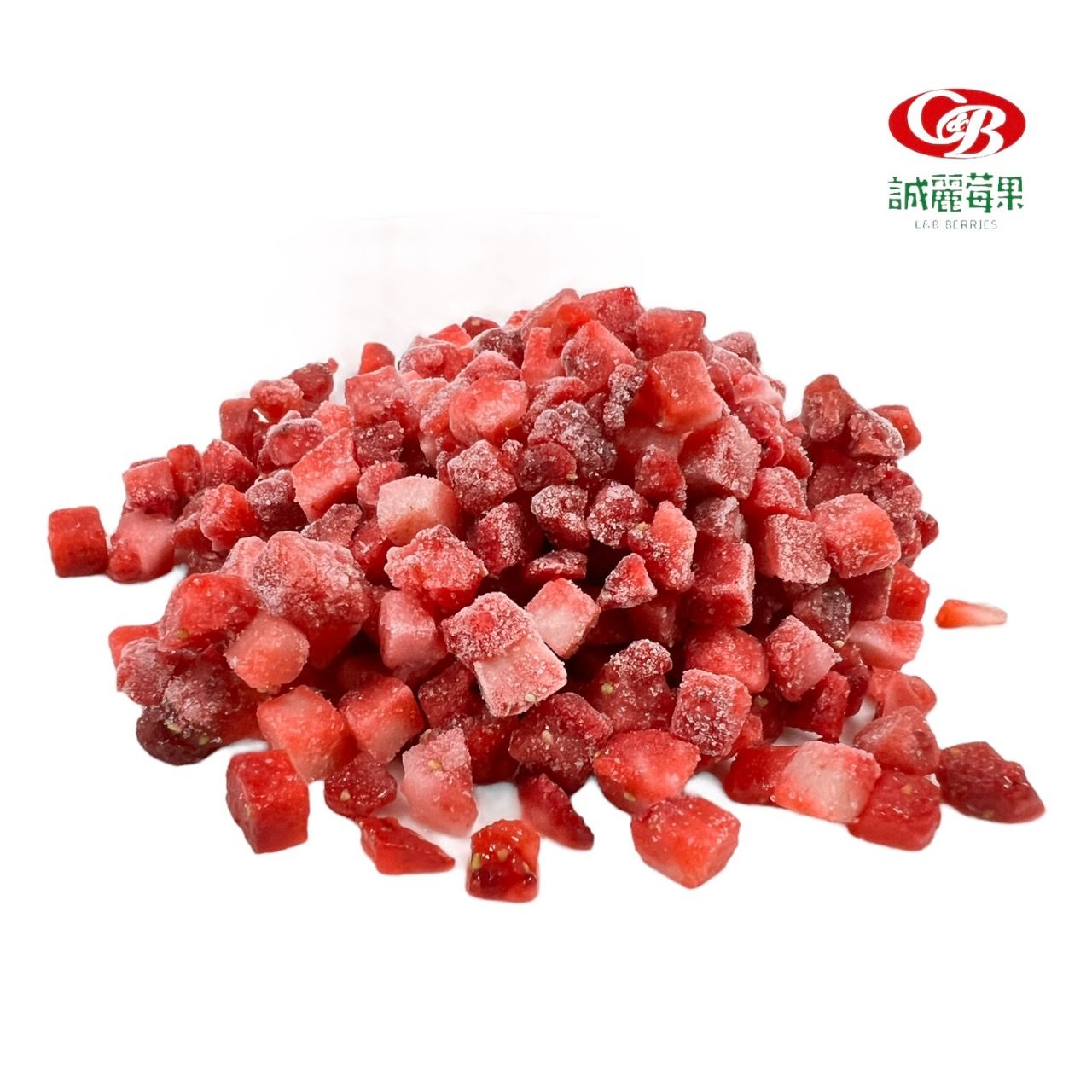 急速冷凍草莓切丁6mm*6mm （美13品種）（中國產地）