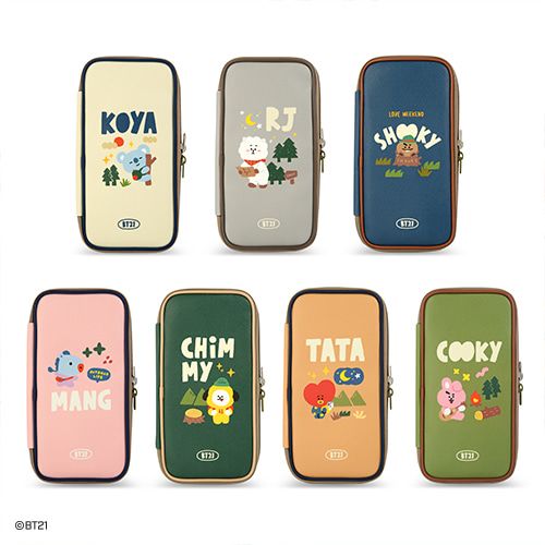 現貨 韓國正品 BT21 x Monopoly Plenet 鉛筆盒 筆袋