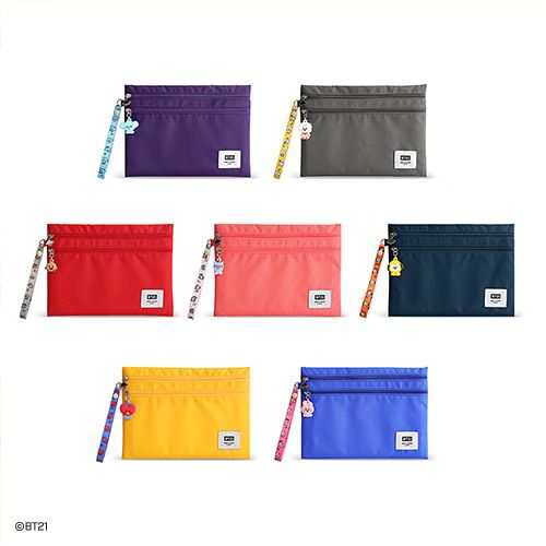 💜現貨 韓國正品 BT21 X MONOPOLY BABY 寶寶 三層化妝包 收納包