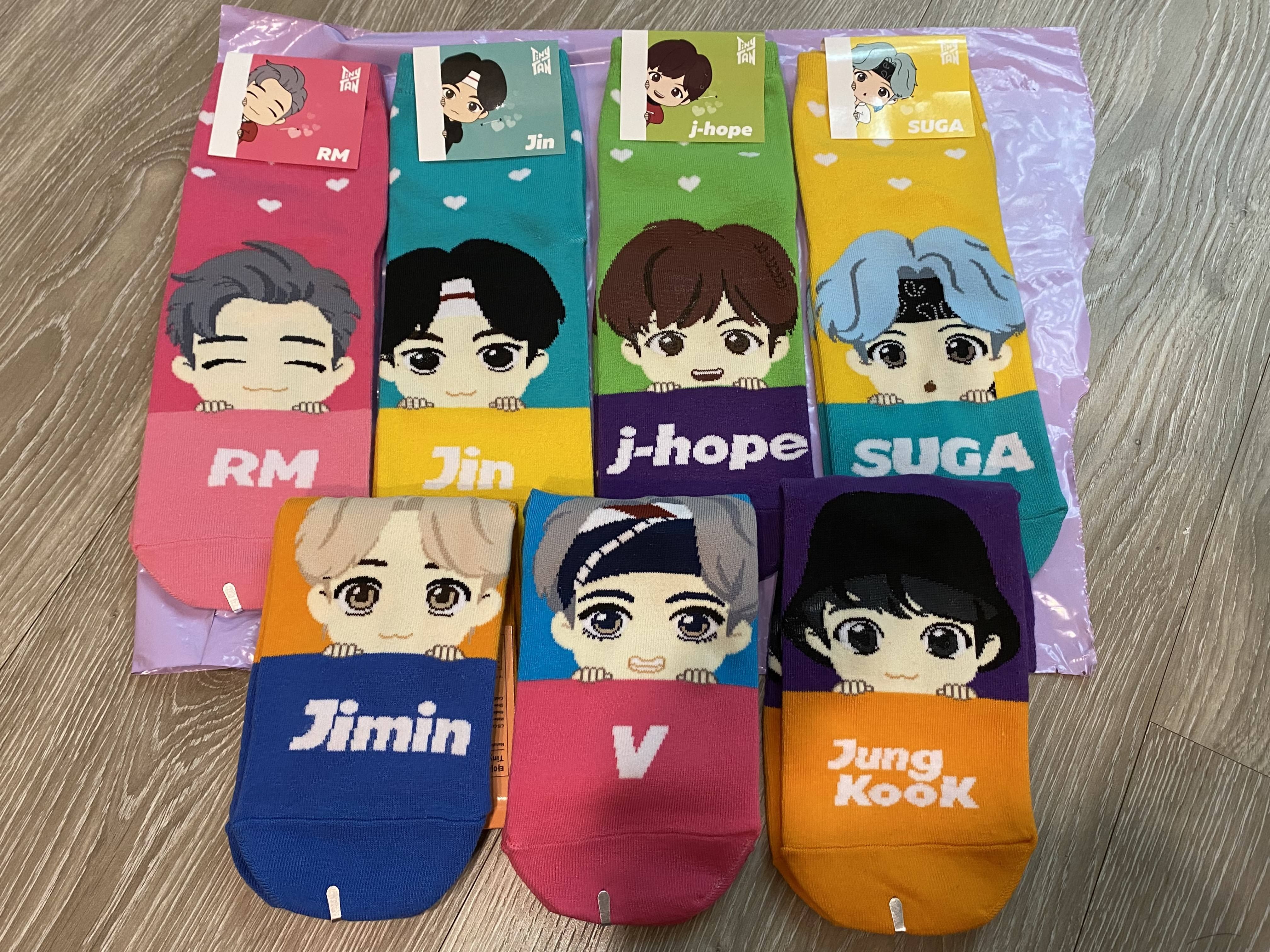💜全新現貨正品💜BTS 防彈少年團 TinyTan Snickers 聯名襪子