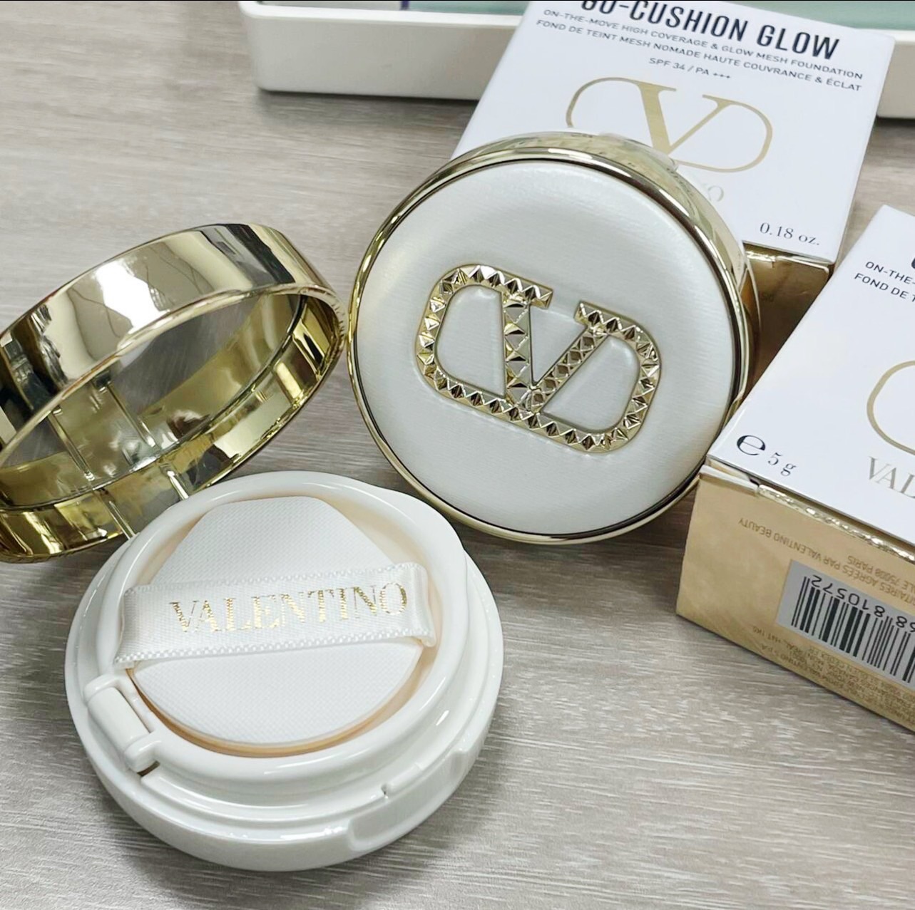 秋冬必收蔡依林水光氣墊✨ Valentino 高訂光感氣墊精巧版  5g隨行版