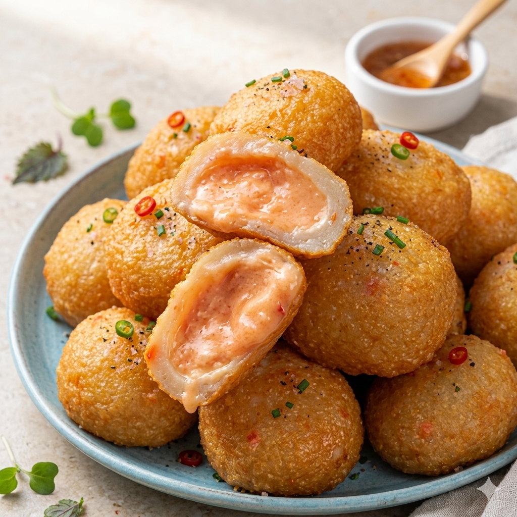 全心鮮魚丸_爆漿龍蝦沙拉丸【300g±10g】人氣最高NO.1/冰箱必備/氣炸/火鍋/爆漿