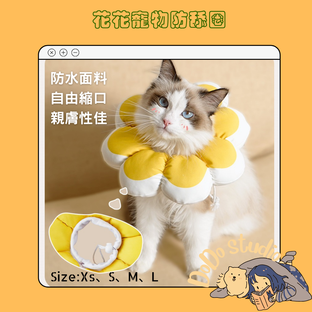 小雞🐤 🌼花花寵物防舔圈🌼