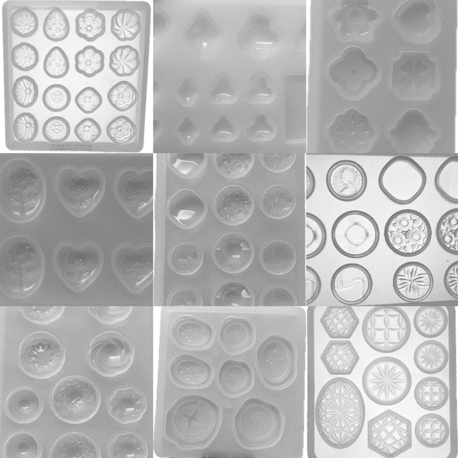 parts club 各種鈕扣 撲克牌 石雕 復古風 模具