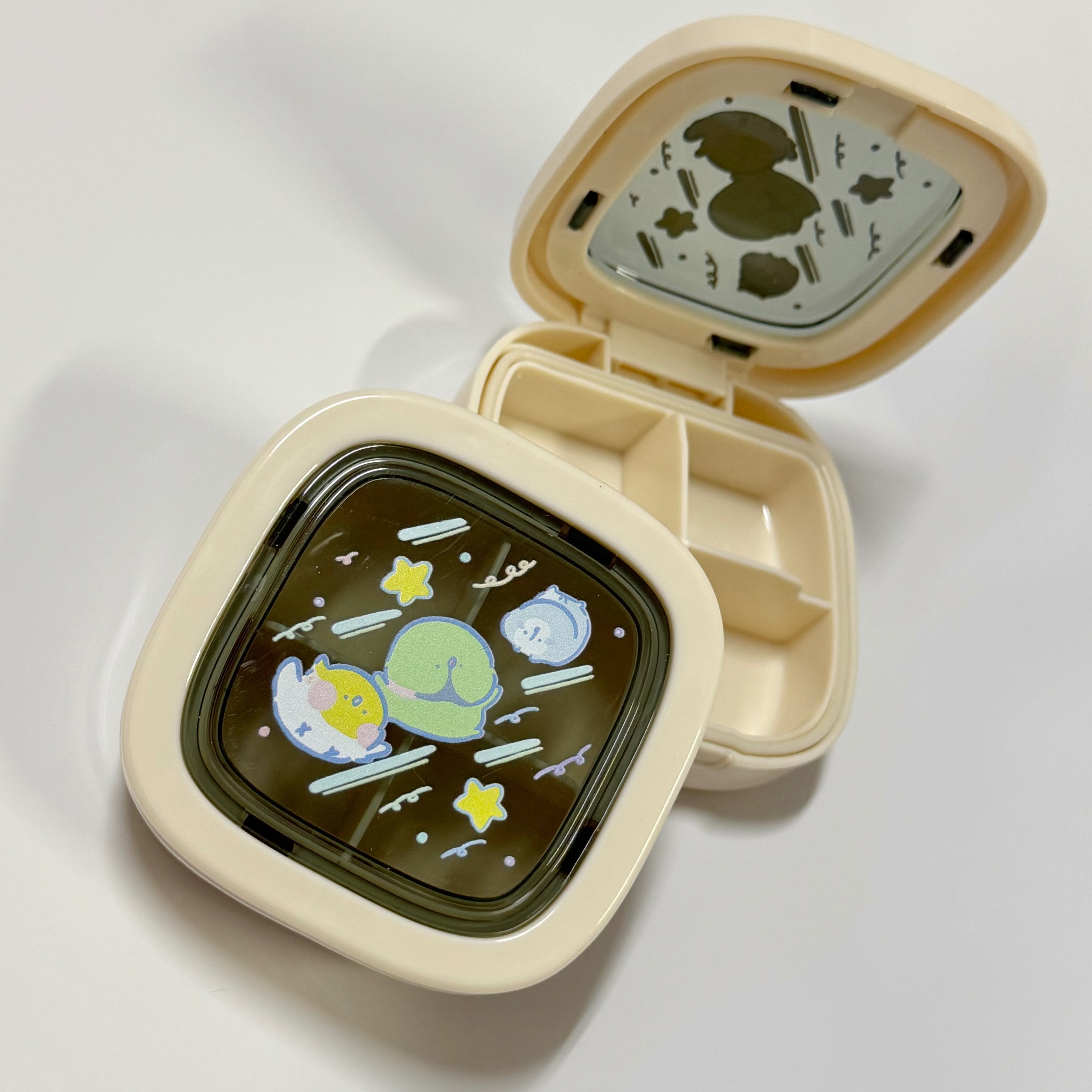 鳥事多原創-啾啾知我心四格防潮收納盒