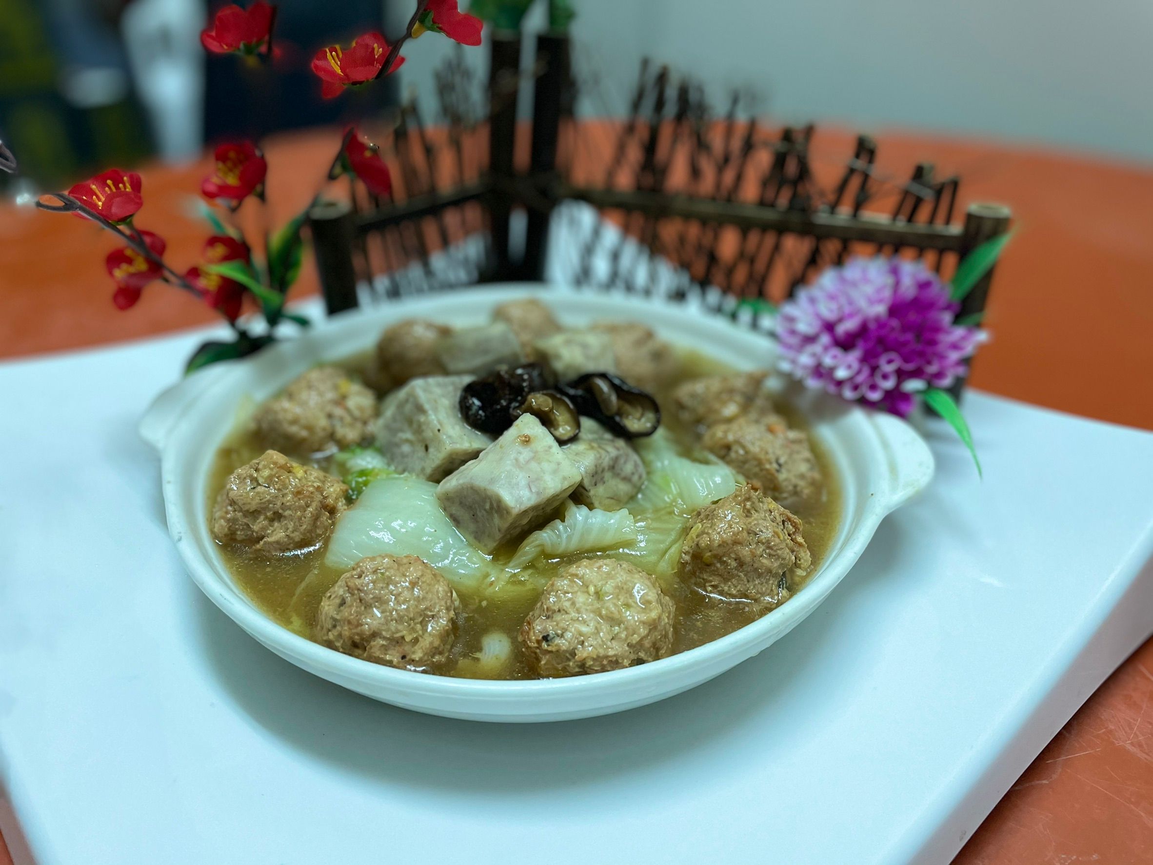 紅燒獅子頭蛋奶素