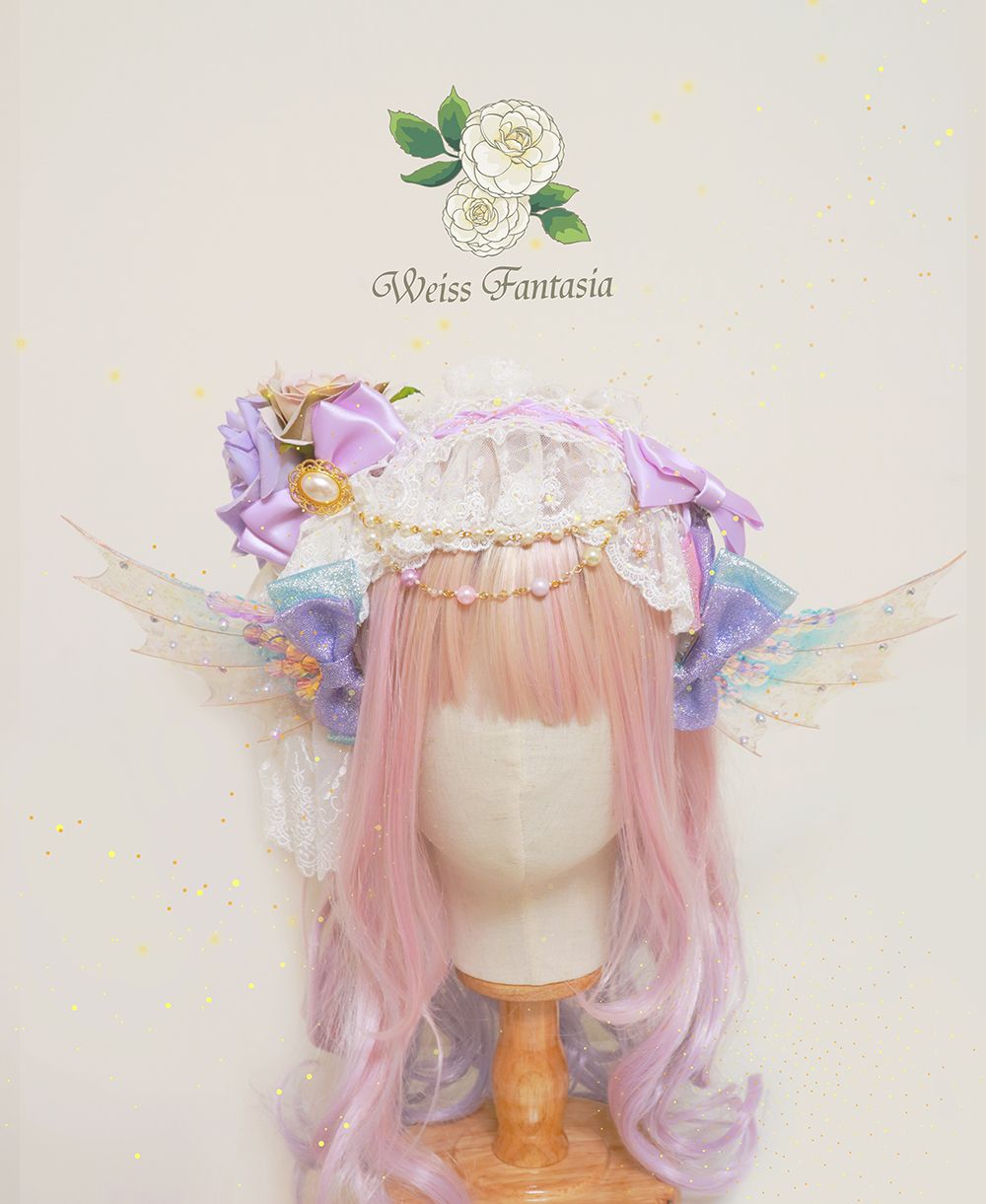 【～深海吟遊～】 LOLITA  甜系  人魚耳  頭飾 配飾 花夾 套組