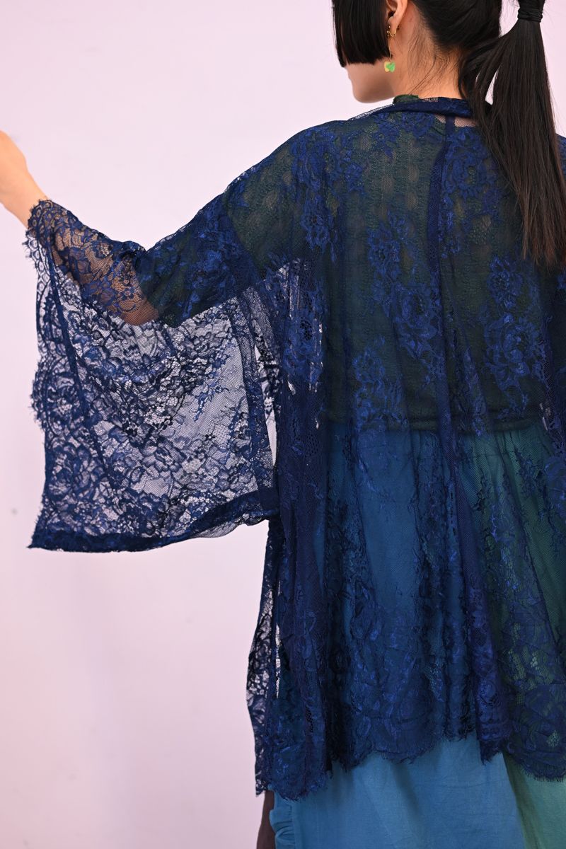 新品-蕾絲羽織系列-紺之月