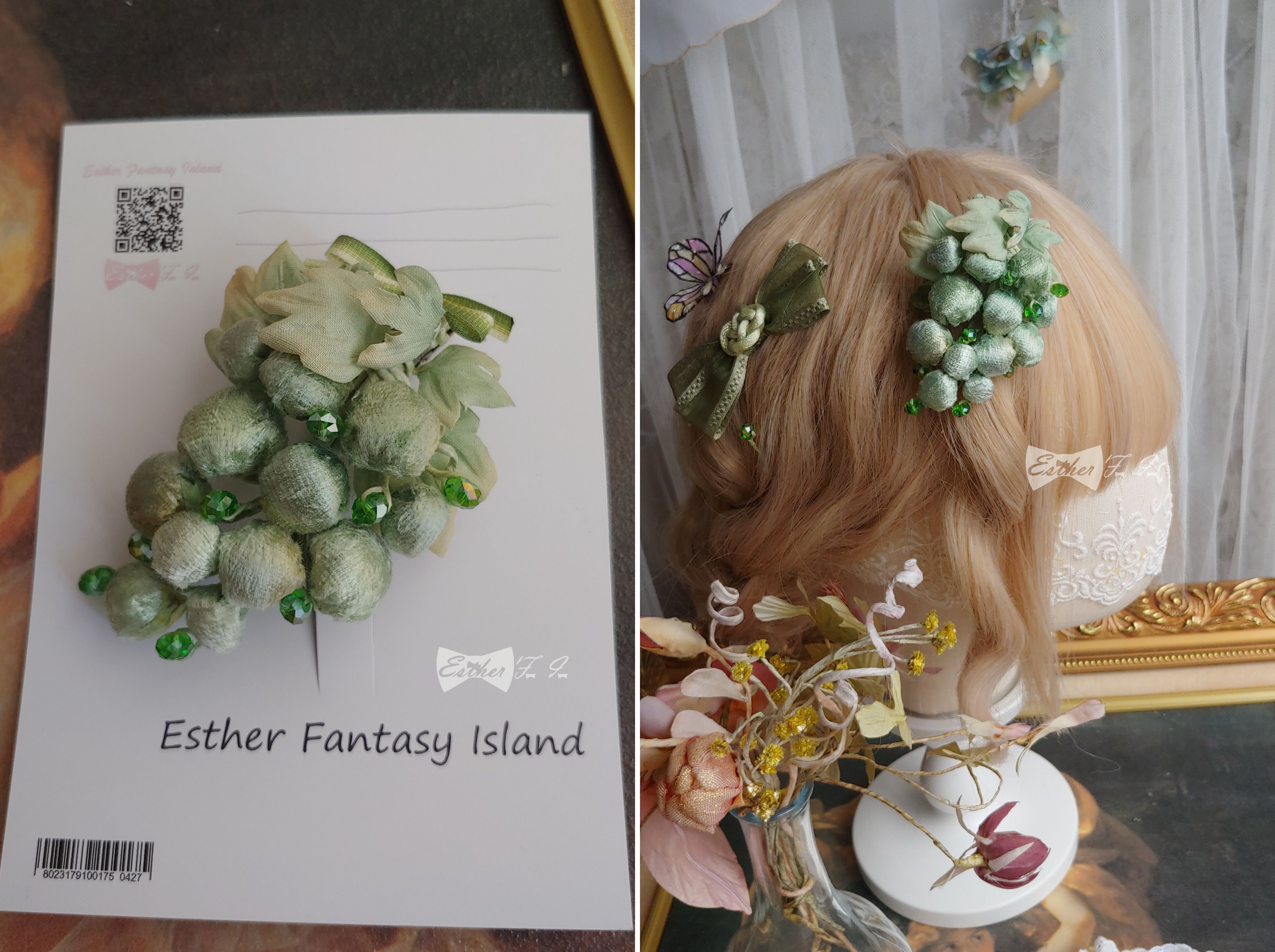 EFI日式燙花飾品-葡萄串