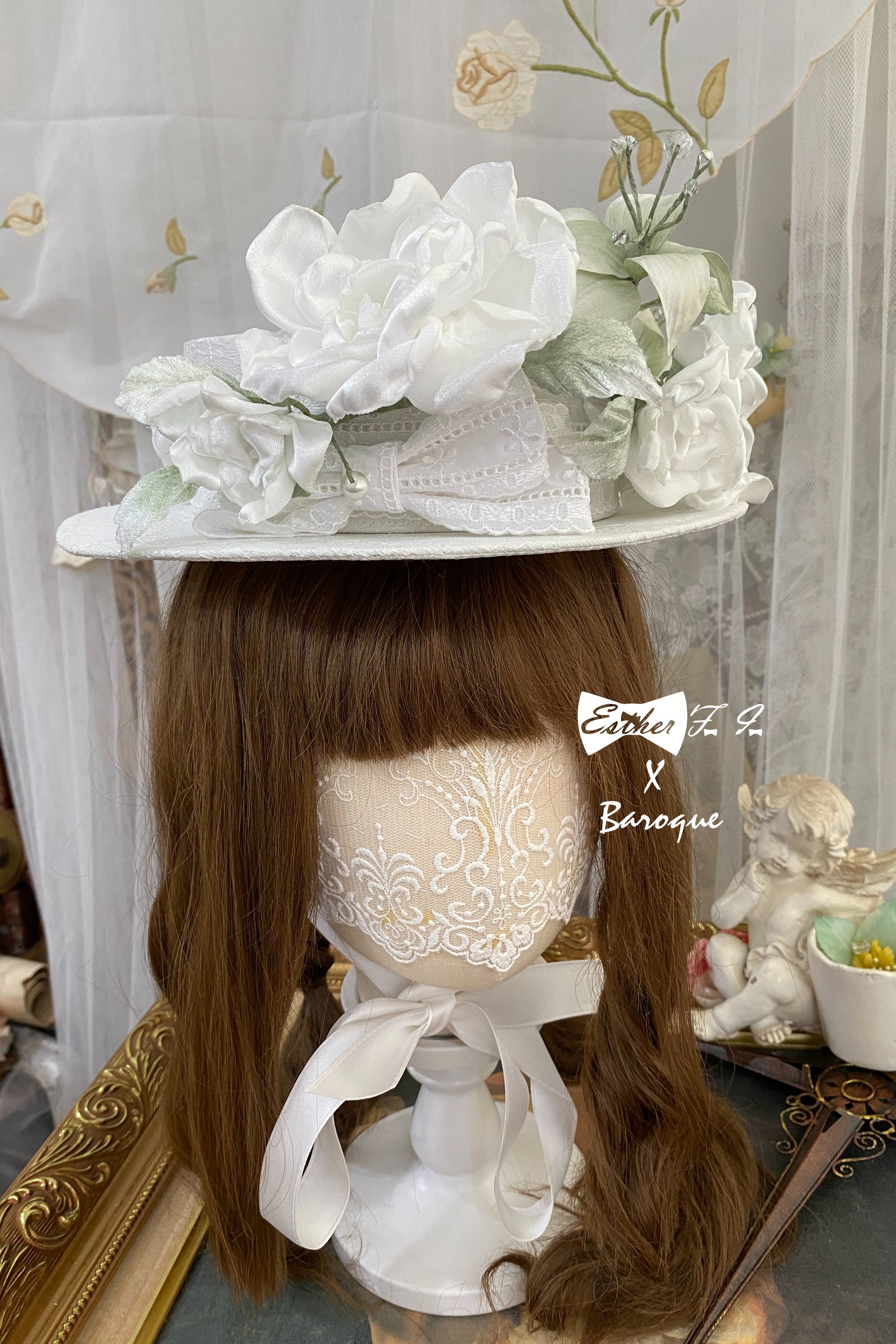 [EFI]手工花飾創作-玫瑰花園圓頂禮帽（Rosegarden Hat EFIxBAROQUE）