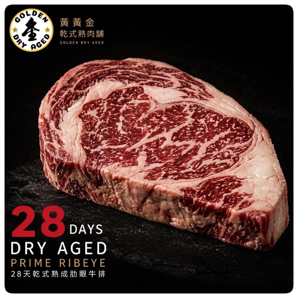 28天乾式熟成美國🇺🇸PRIME頂級肋眼 ， 點照片看數量及看內容👈🏽👈🏽👈🏽
