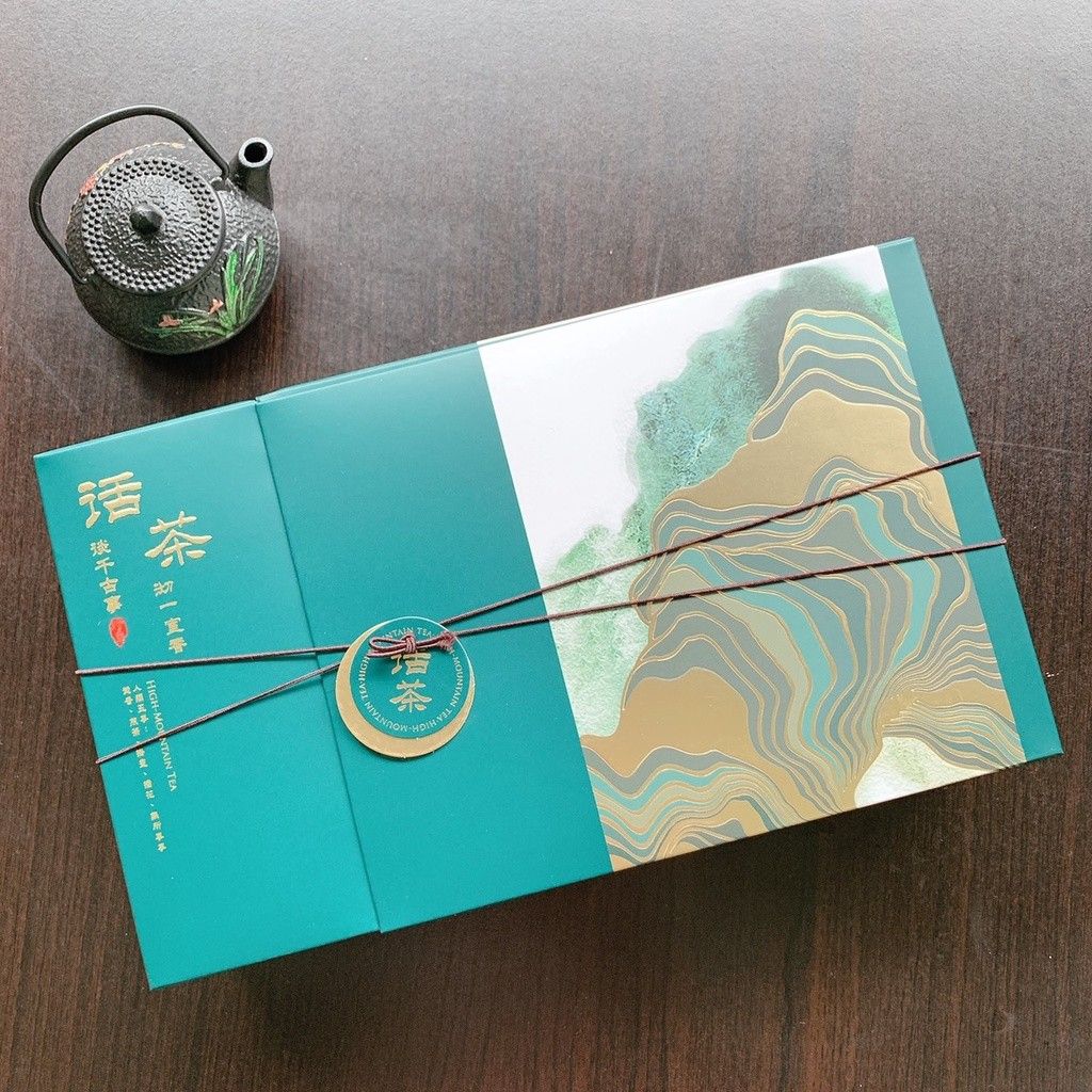 【空禮盒】半斤茶葉包裝禮盒/喜氣洋洋/年節送禮/台灣手採茶/高山茶/8兩禮盒